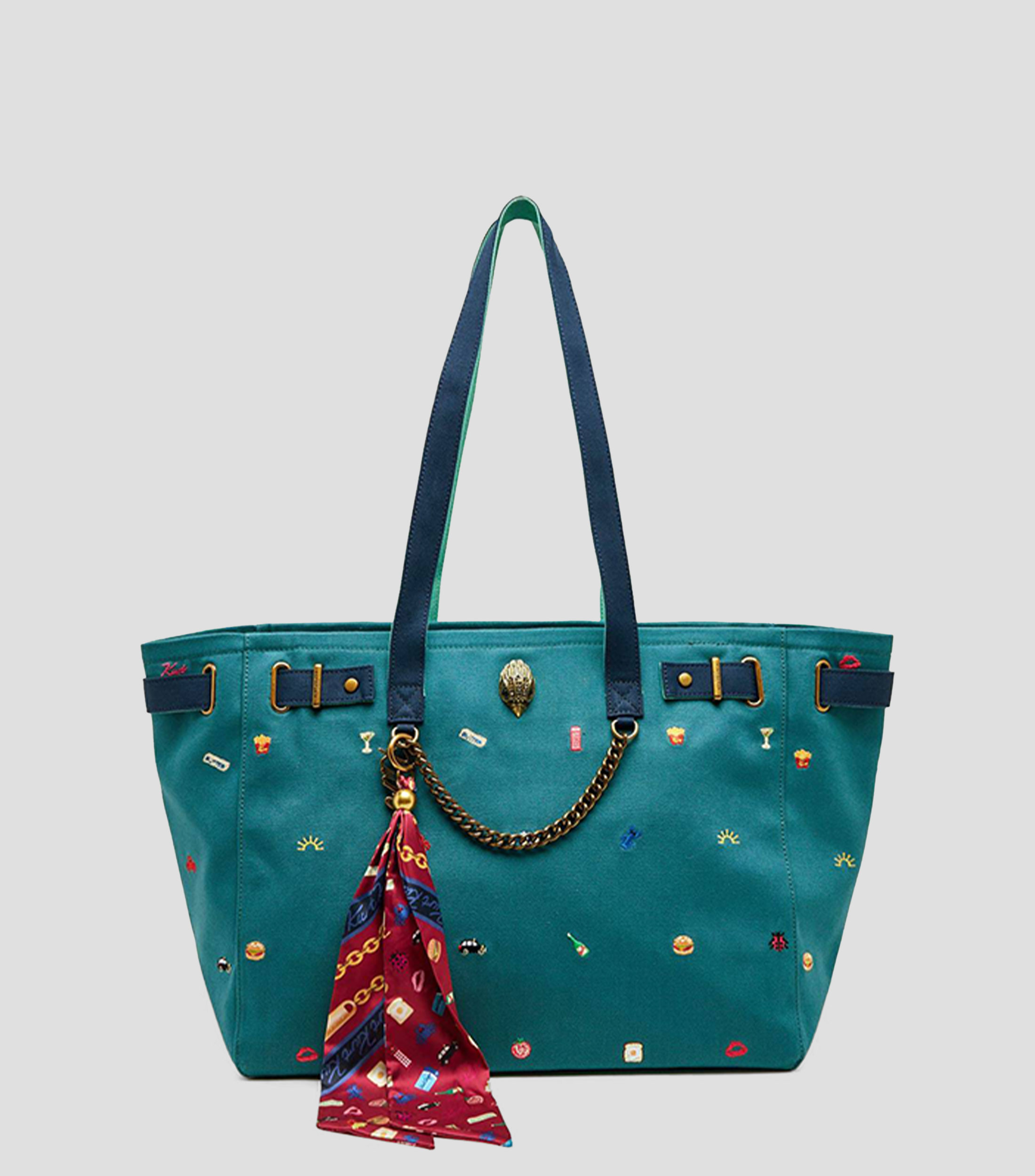 Bolsa tote lisa con detalle decorativo Mujer