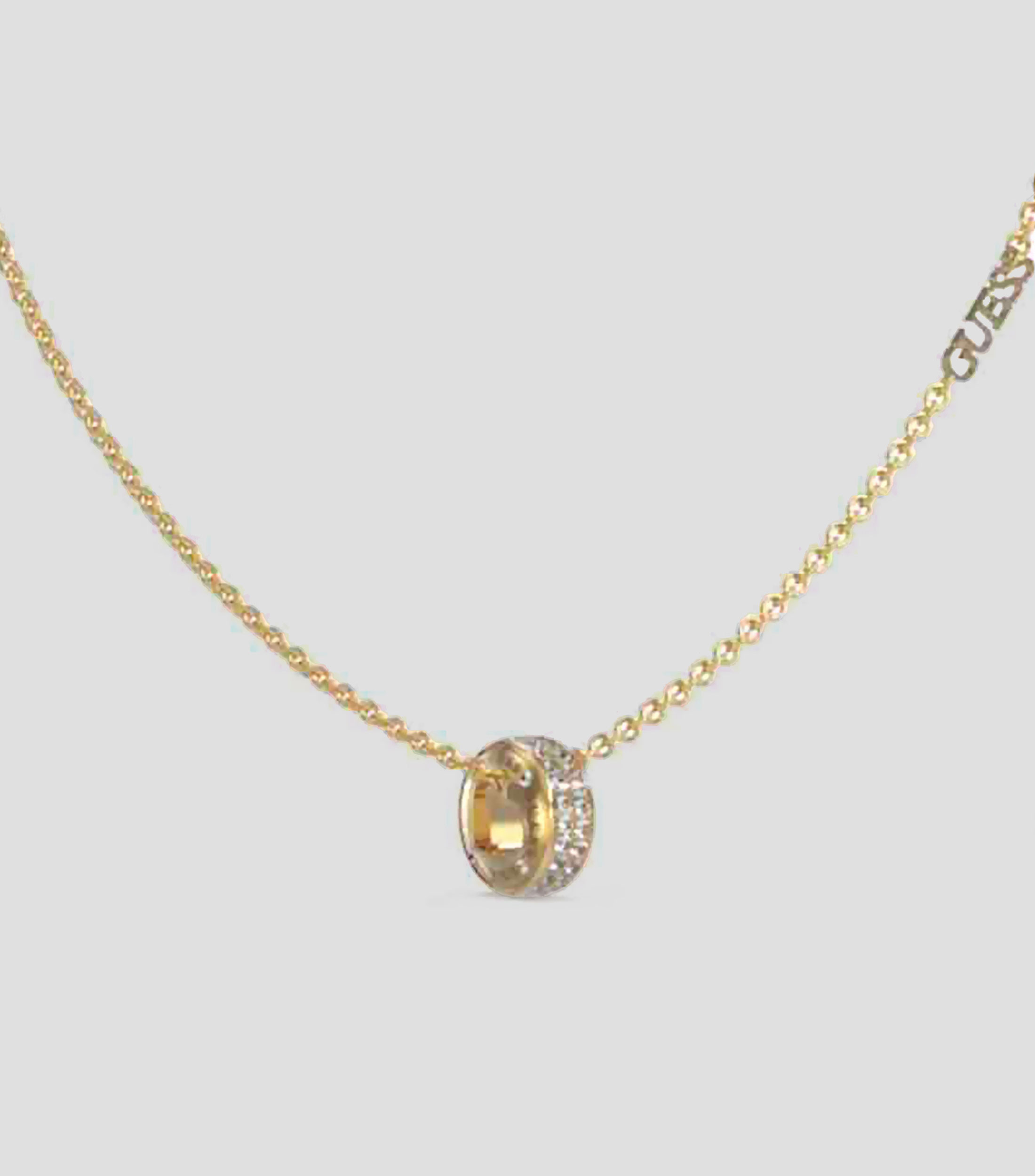 Collar Rolling Hearts dorado Mujer