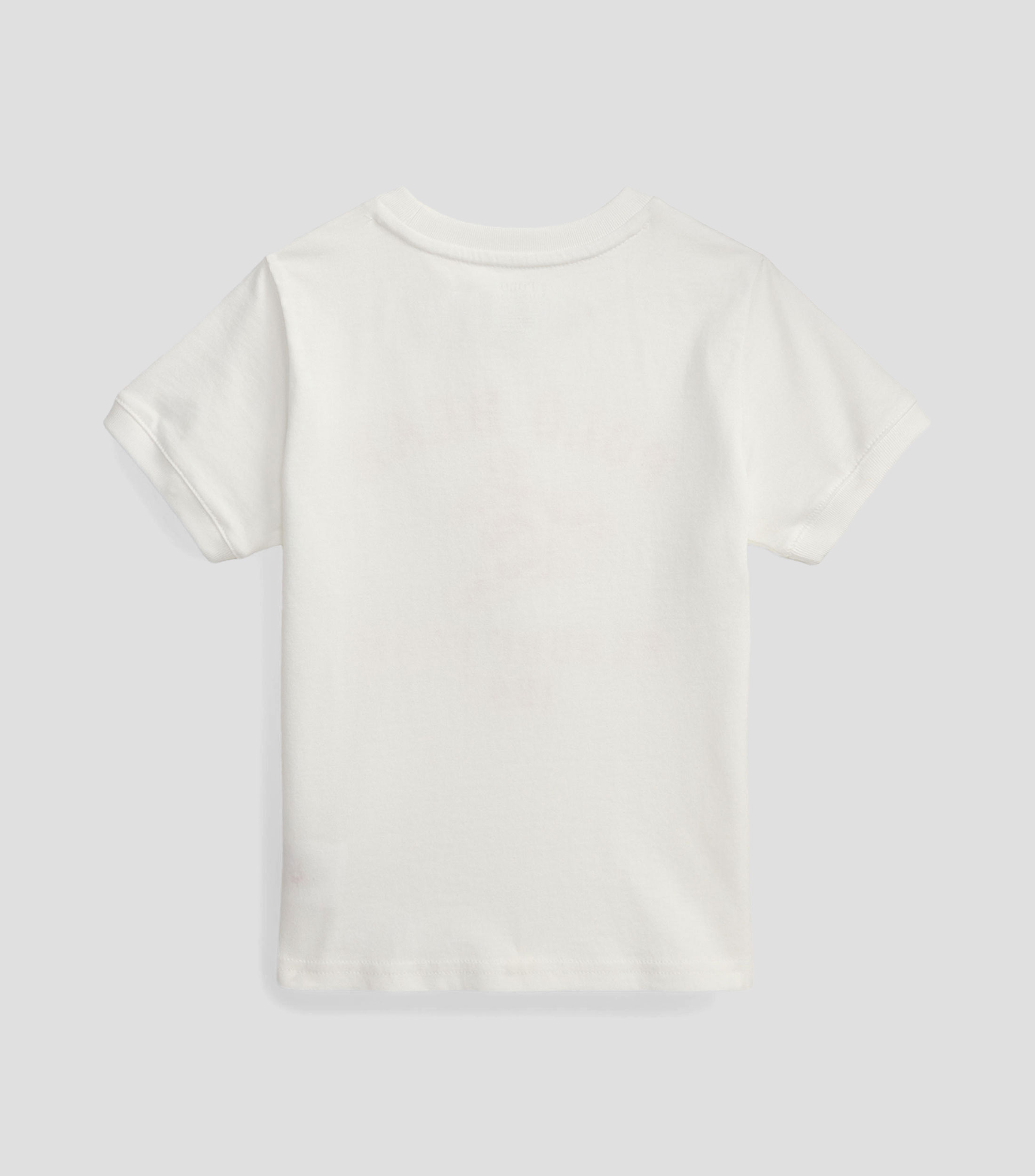 Playera de cuello redondo con manga corta estampada Bebé