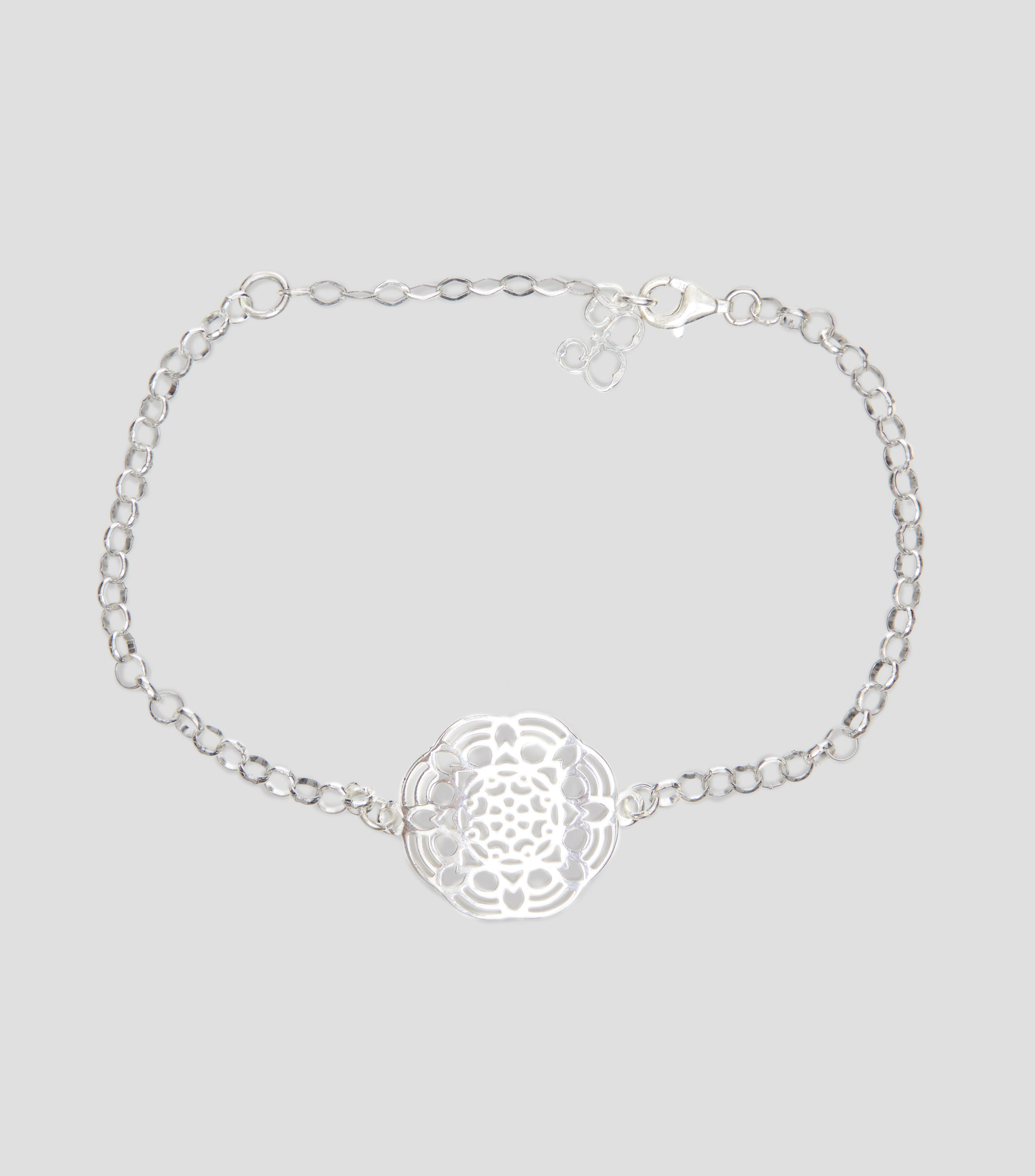 Pulsera mandala en plata .925 Mujer