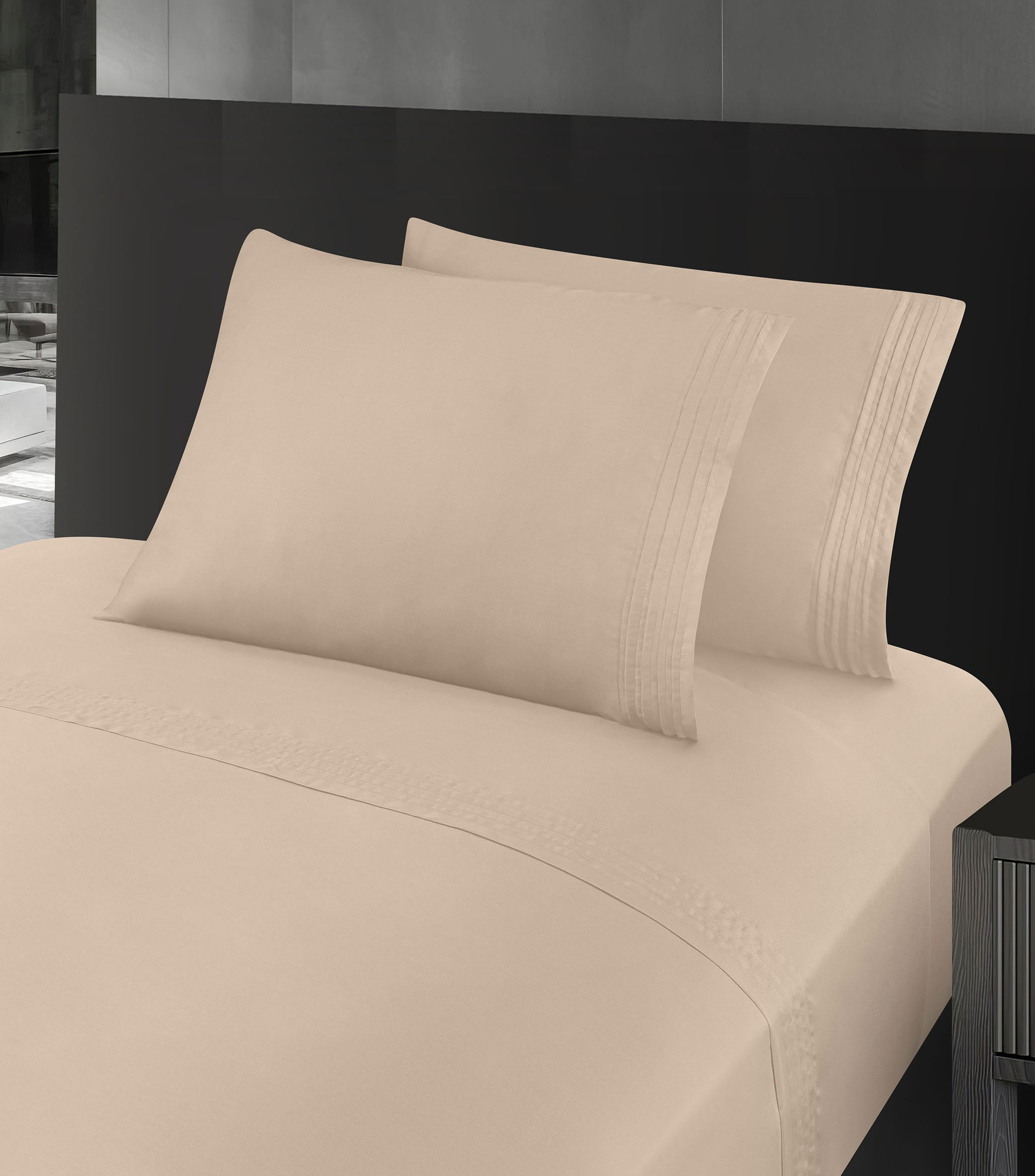 Juego de Sábanas King Size Aticus Taupe
