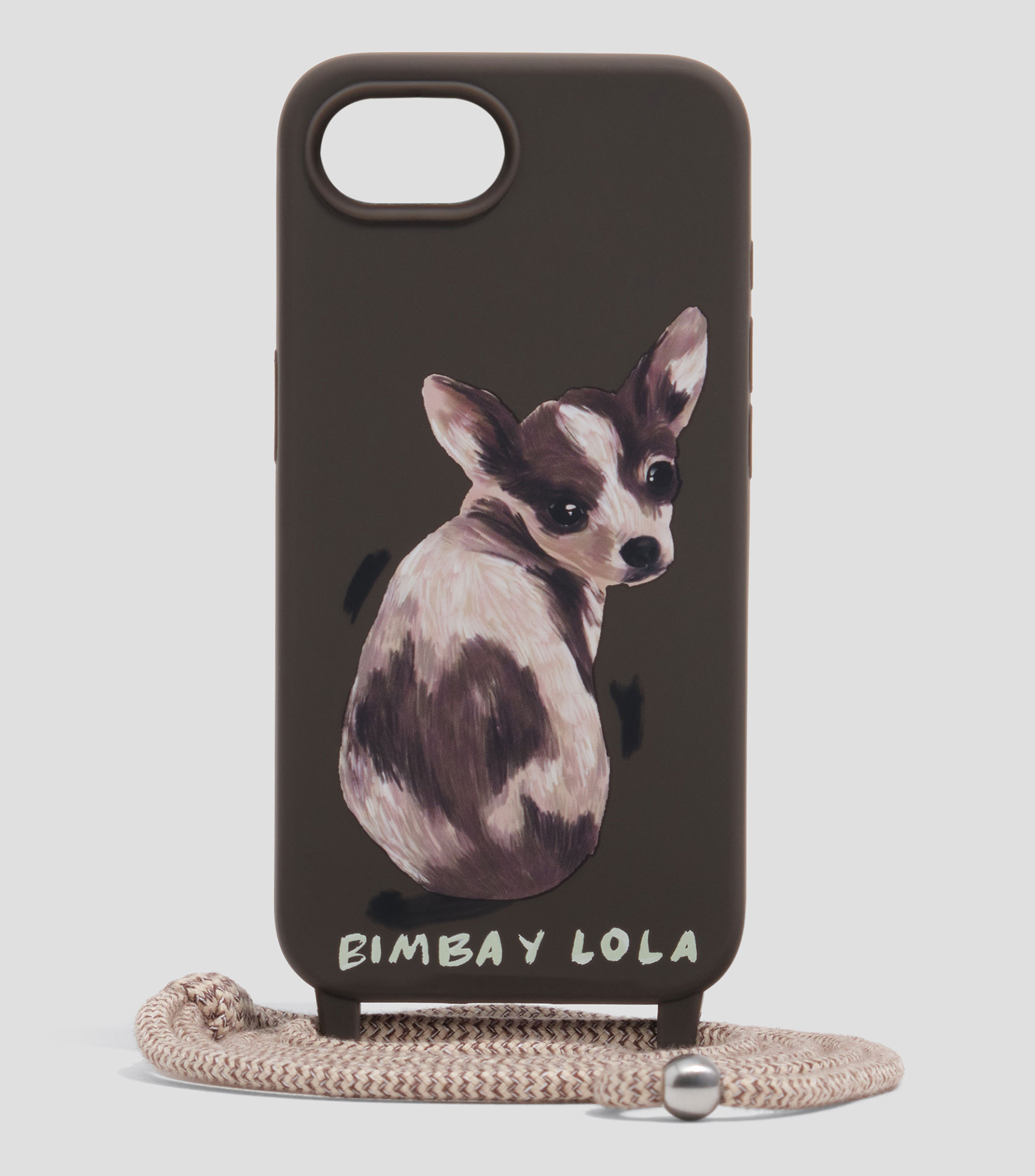 Funda rígida iPhone 16 Chihuahua Chocolate