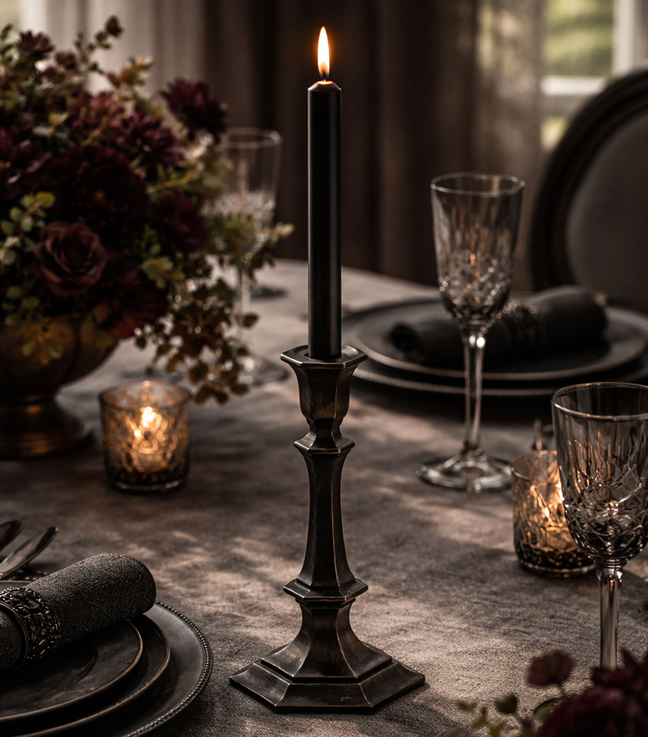 Candelabro Harcourt en cera