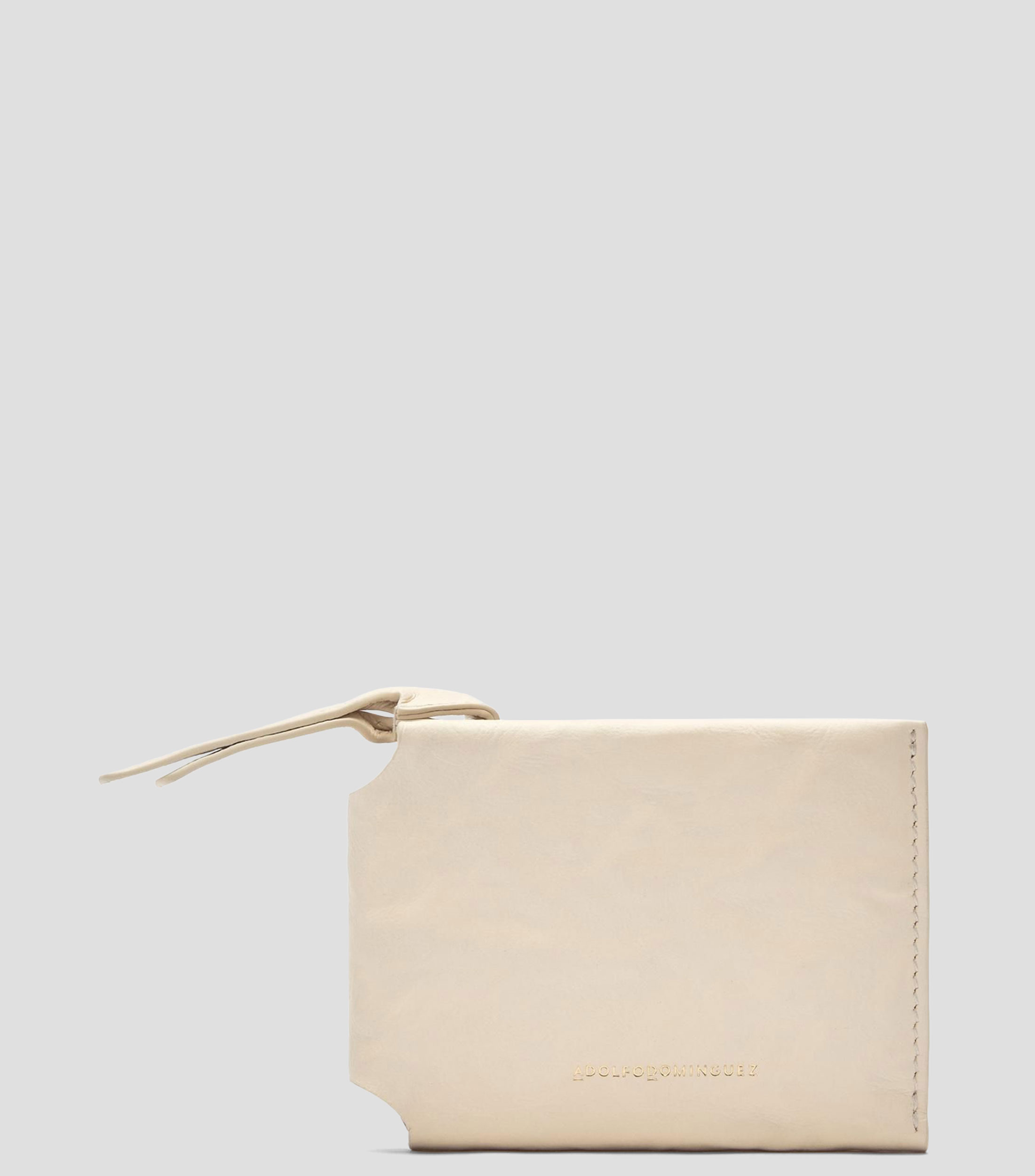 Cartera en piel liso Mujer