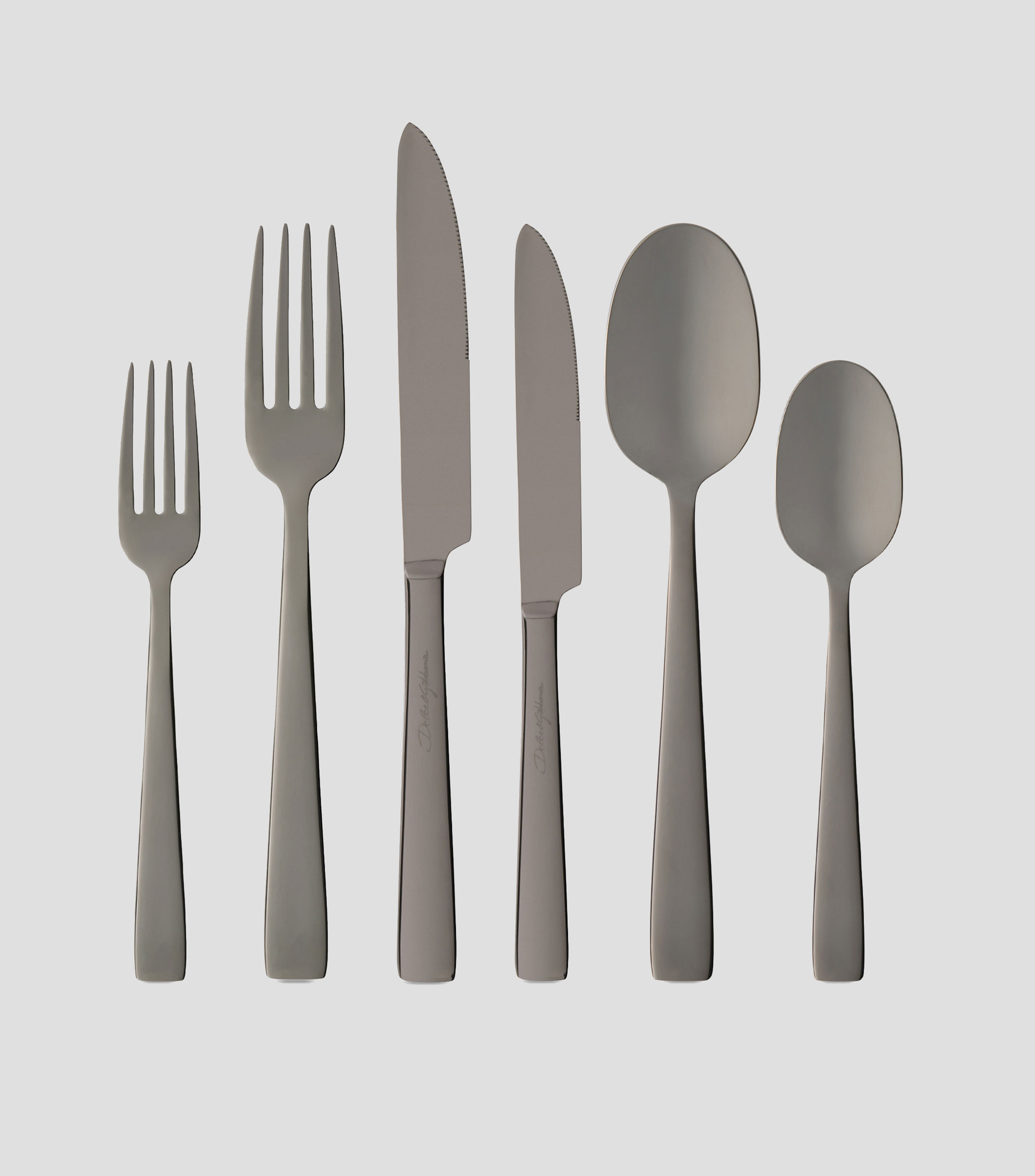 Set de Cubiertos 6 piezas Zebra Glossy en acero inoxidable