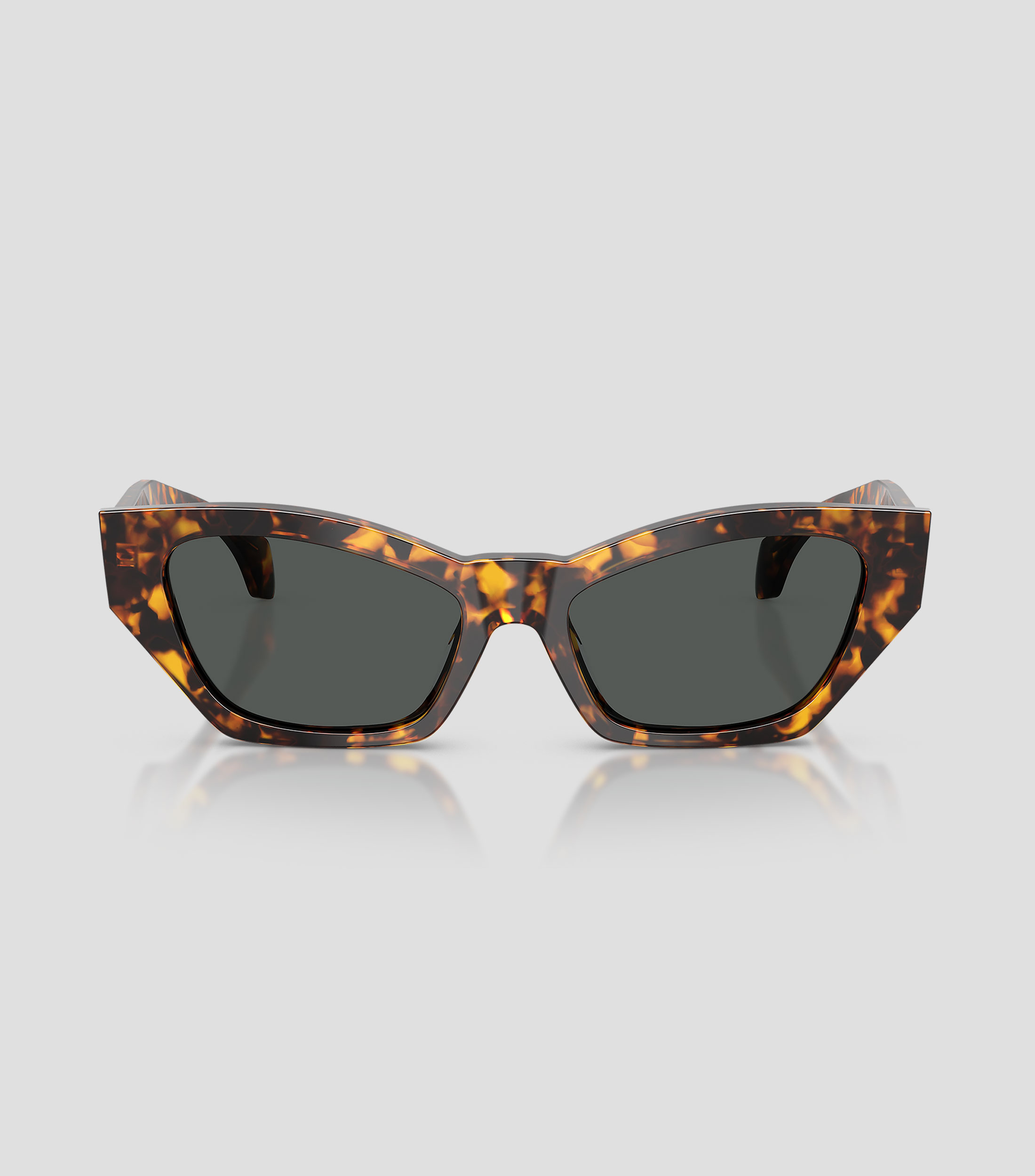Lentes de sol ojo de gato marrón Unisex