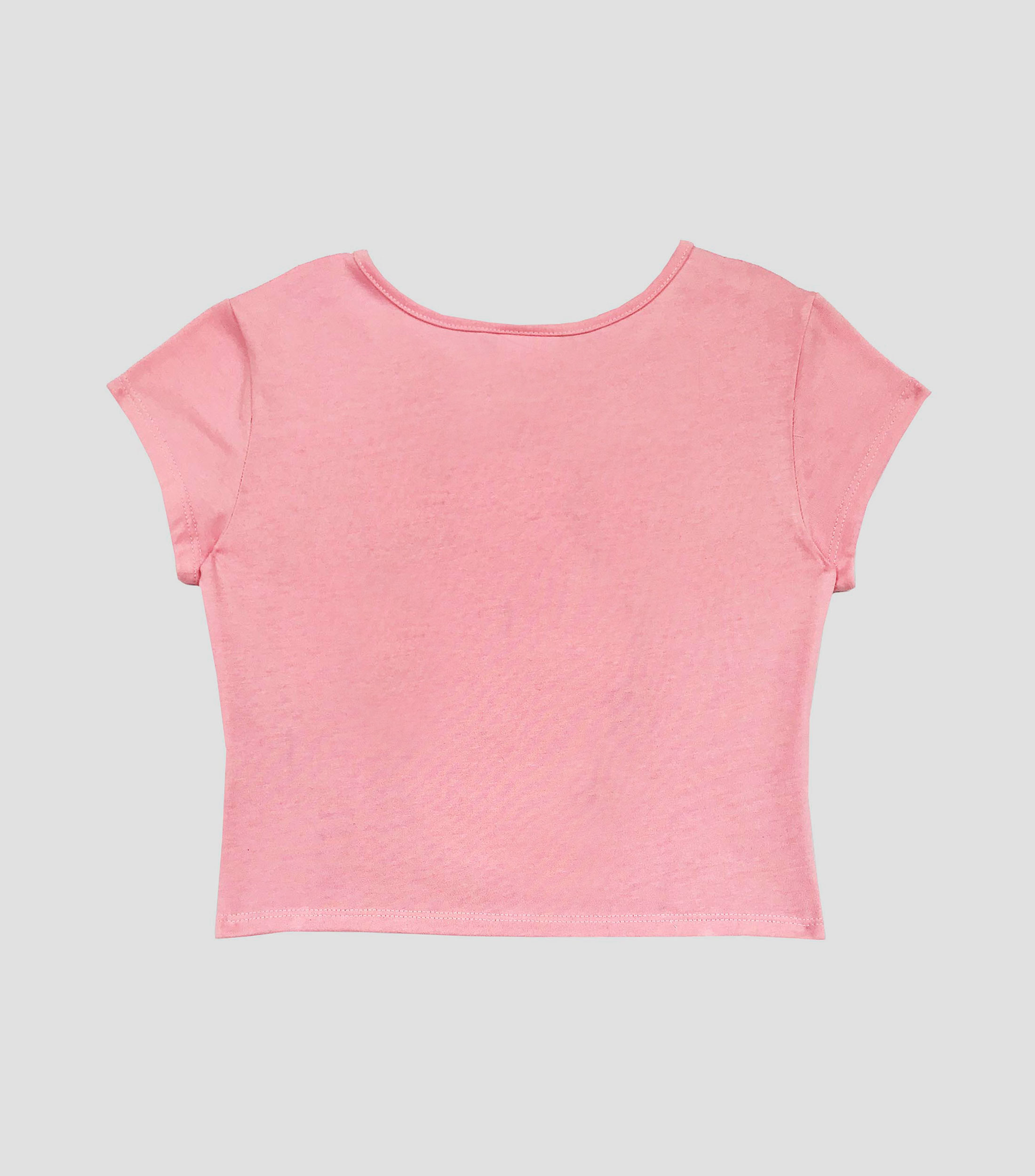 Playera de cuello redondo con manga corta estampada Niña