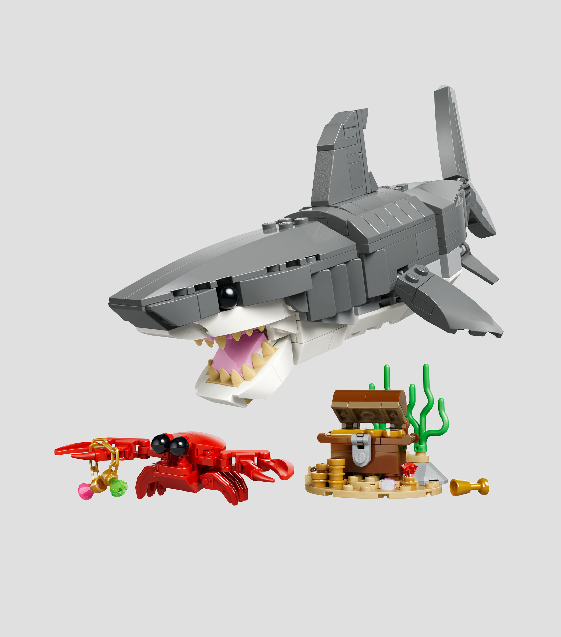 Lego Creator Tiburón Feroz con Cofre del Tesoro 3 en 1