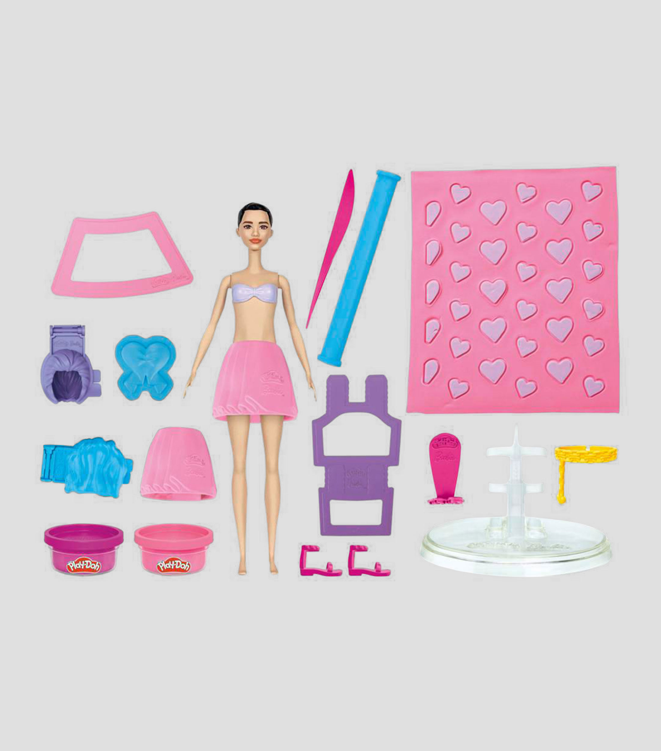 Set de Muñeca Corazones y Cabellos