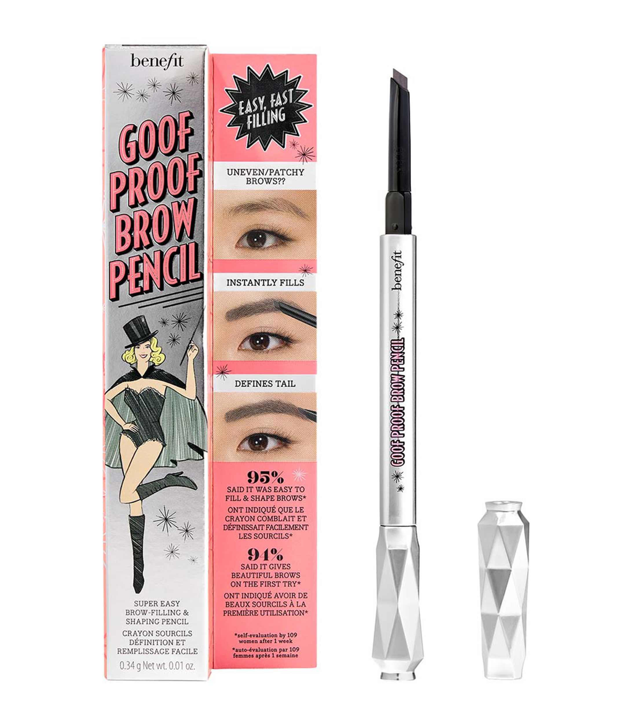 Lapiz Delineador para Cejas Goof Proof Cool Grey, 0.34 gr