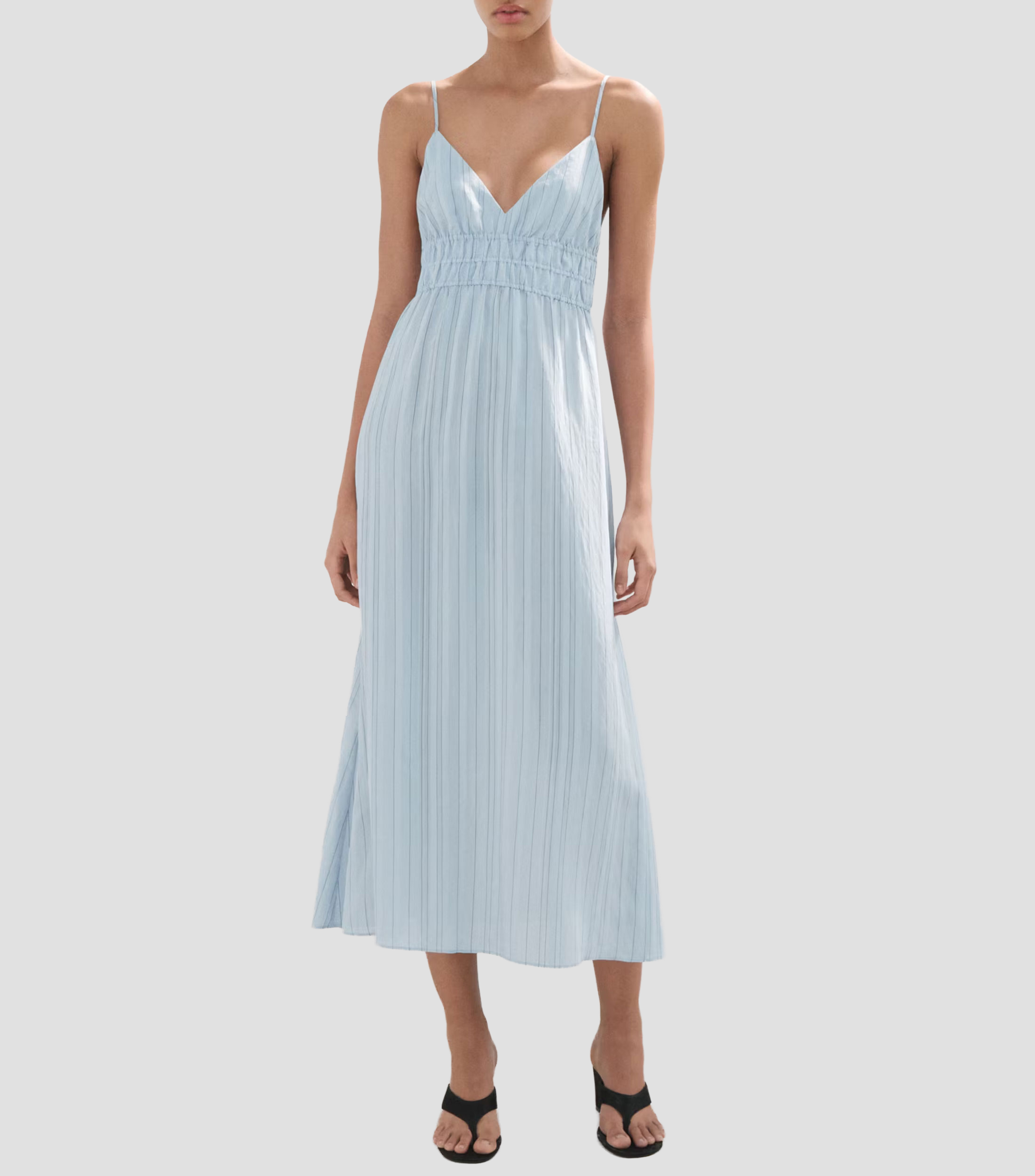 Vestido casual midi rayas Elle Mujer
