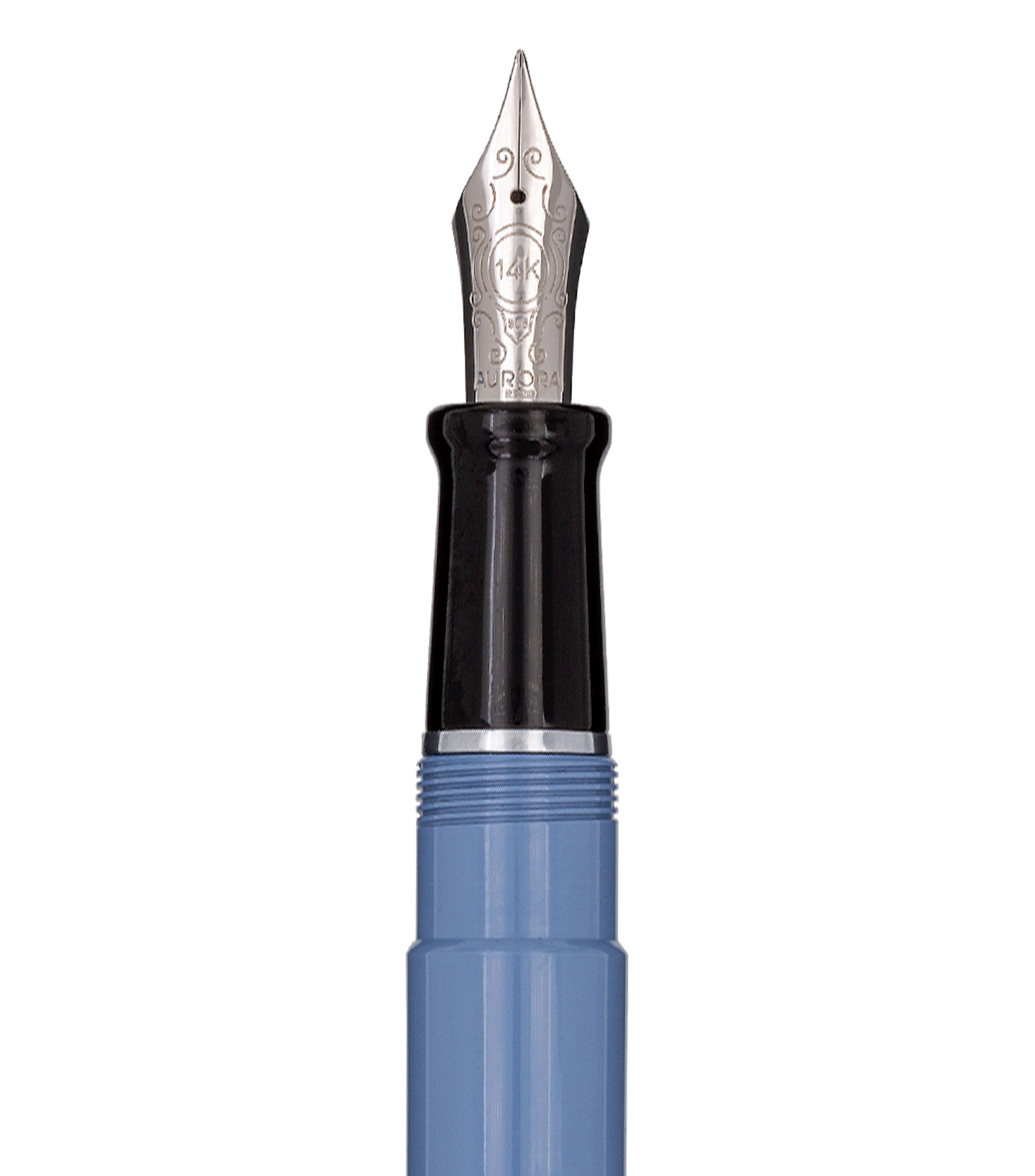 Pluma Talentum estilográfica azul, cromo
