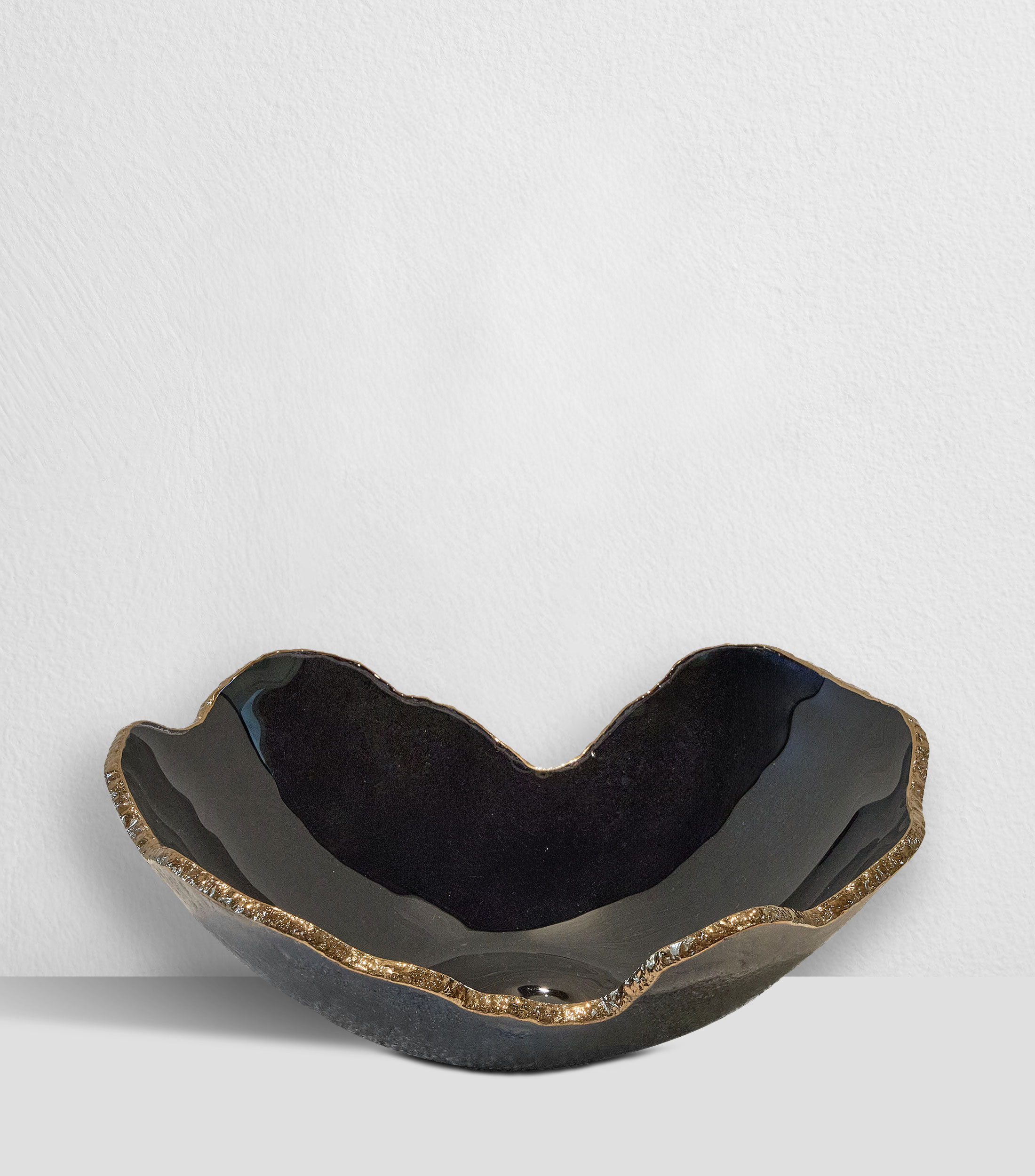 Figura decorativa Cuenco Mapa Preto en vidrio