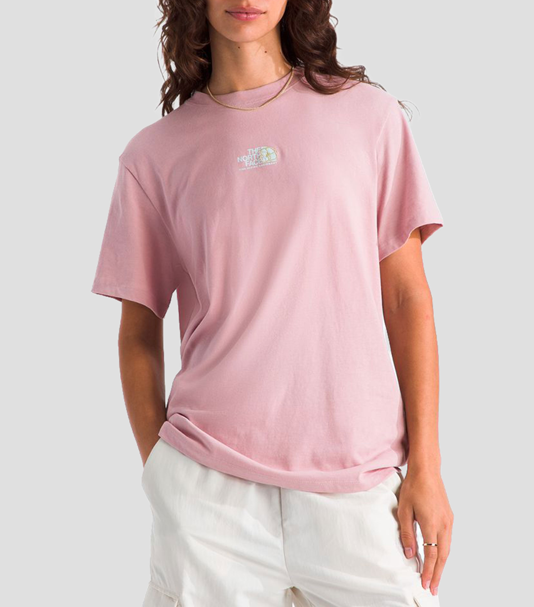 Playera cuello redondo manga corta lisa Floral Alpine Mujer