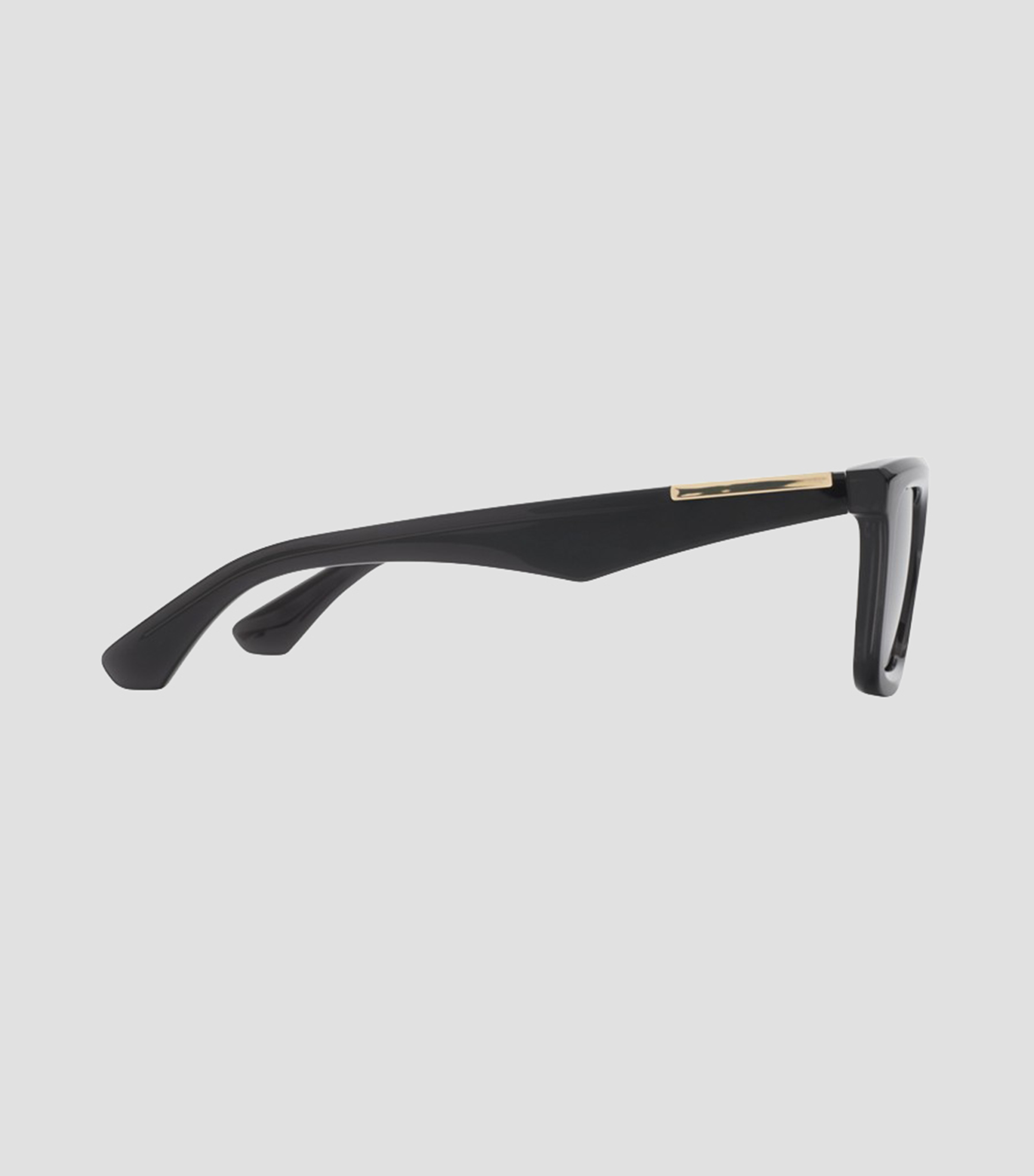 Lentes de sol rectangulares negros Mujer