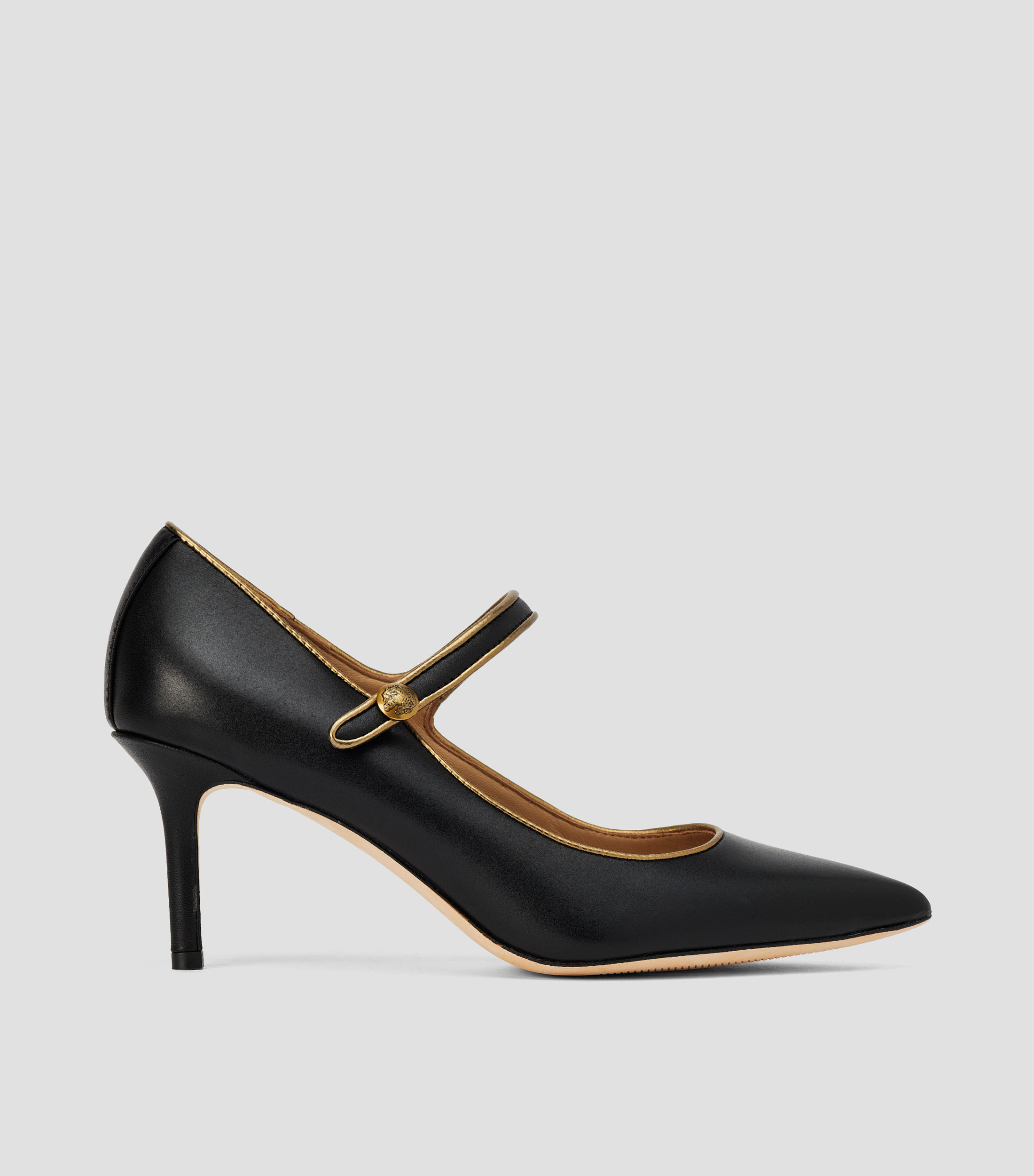 Zapatillas de tacón alto de aguja Lanette en piel Mujer