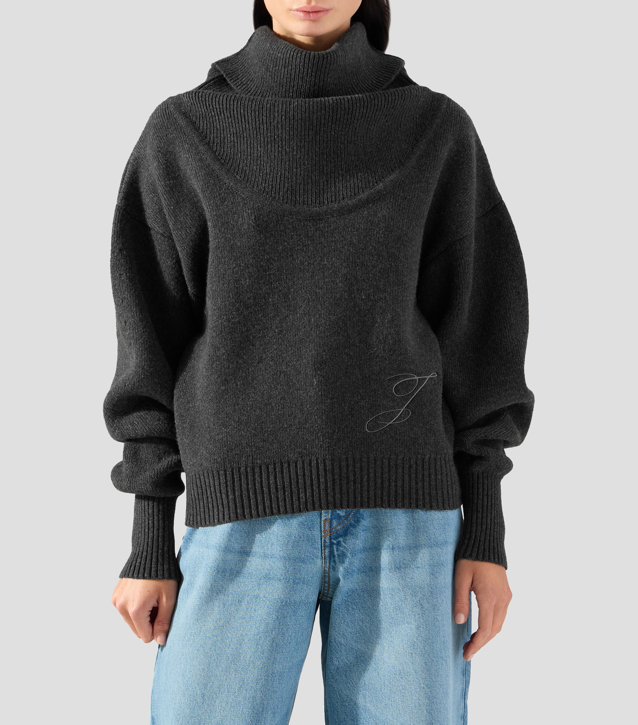 Suéter cuello alto Mujer