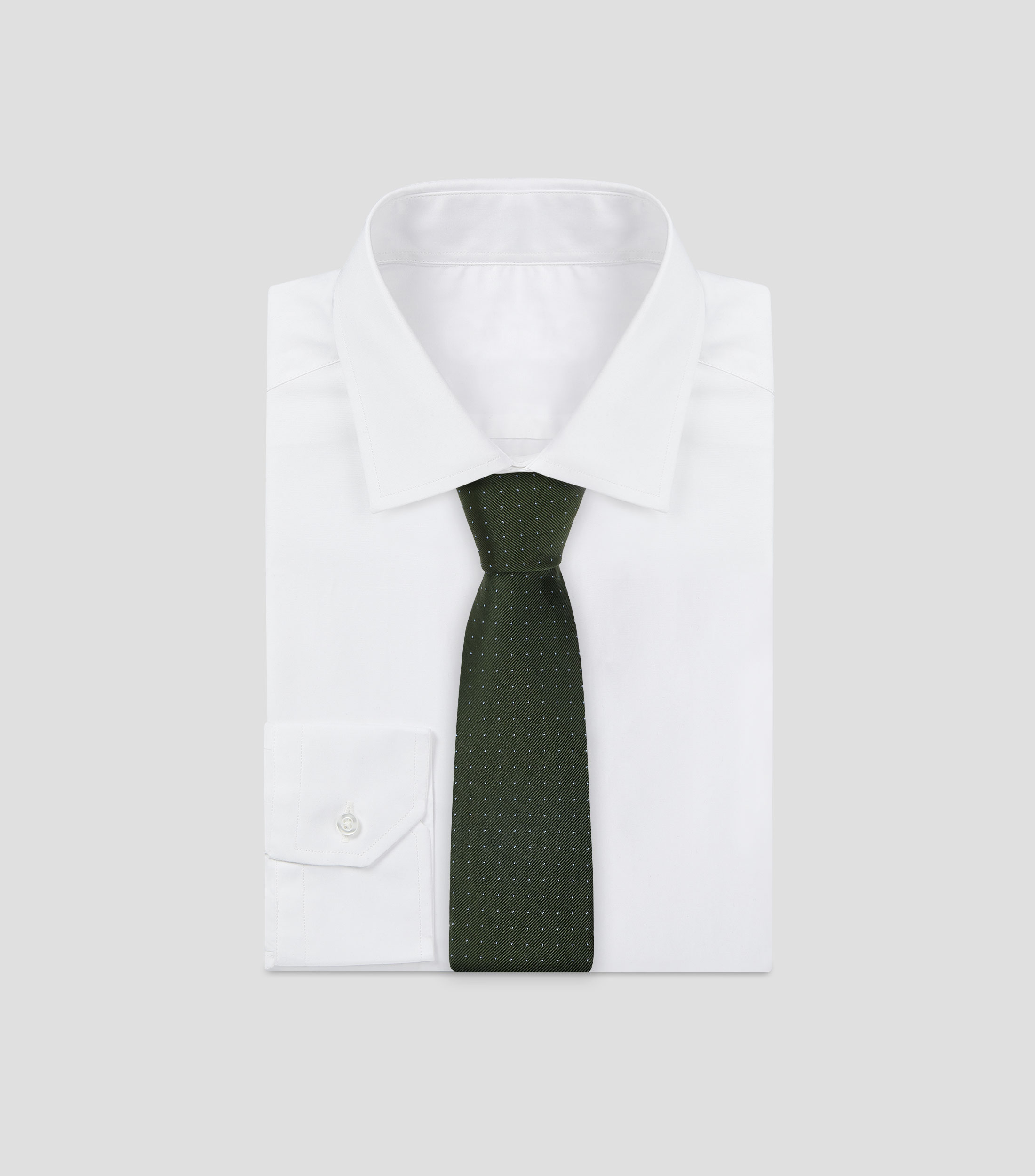 Corbata ancha con estampado de puntos