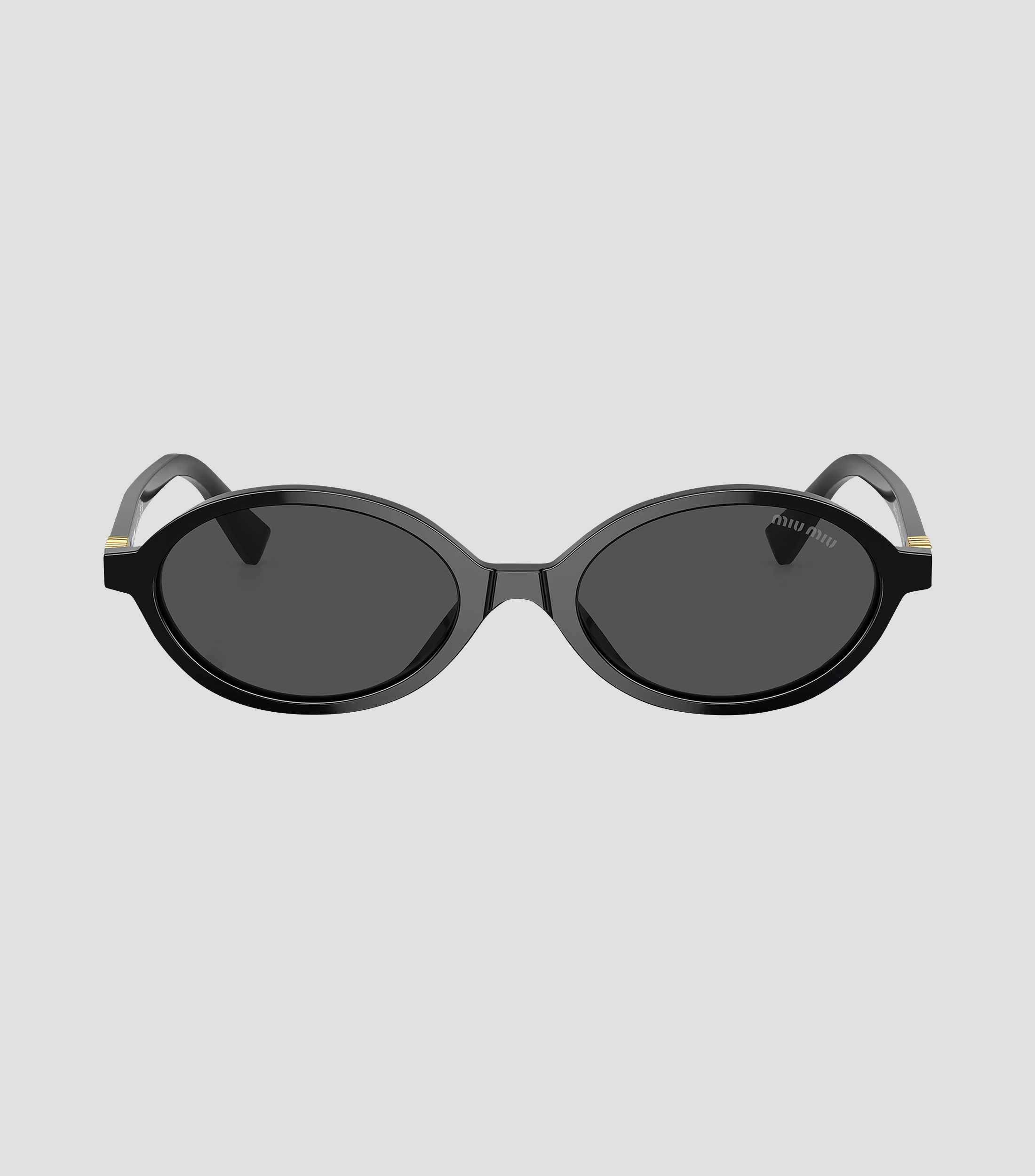 Lentes de Sol Miu Miu ovalados negros Mujer