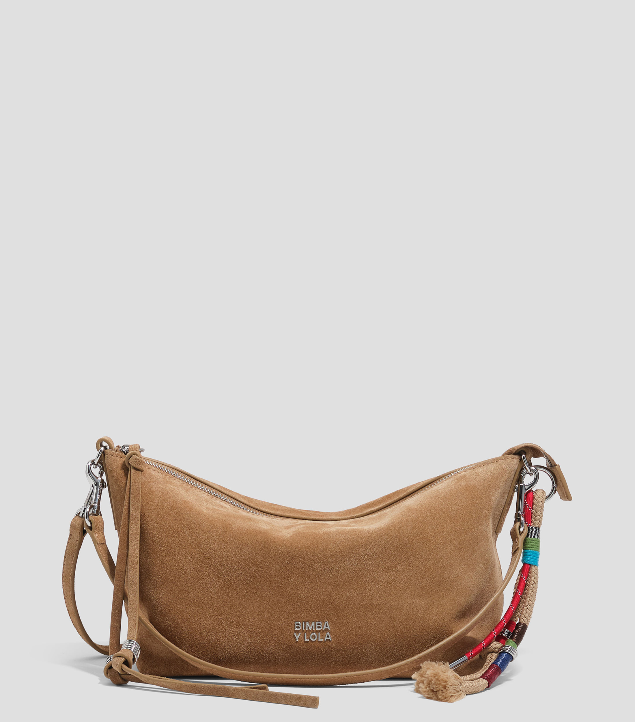 Bolsa crossbody en piel lisa Mujer