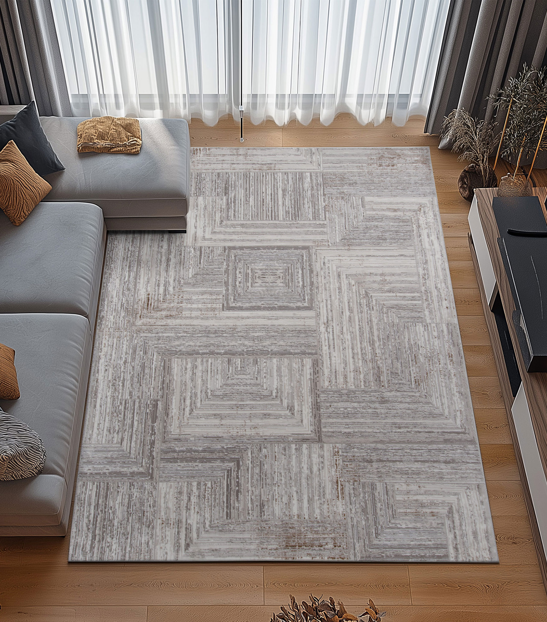 Tapete Decorativo Laisha en Poliéster 180 x 120 cm