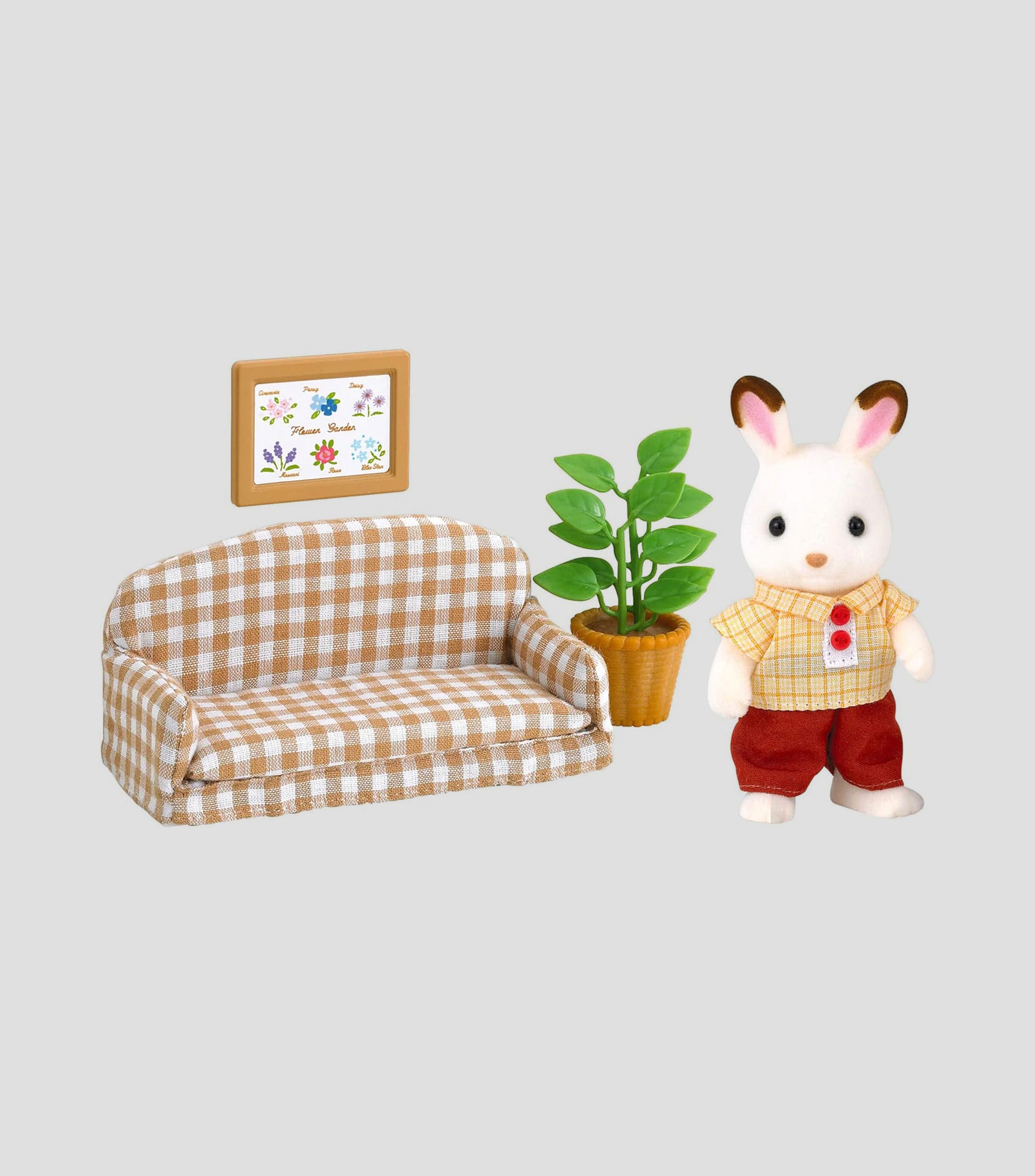 Set de Sofa Frasier Conejo Chocolate