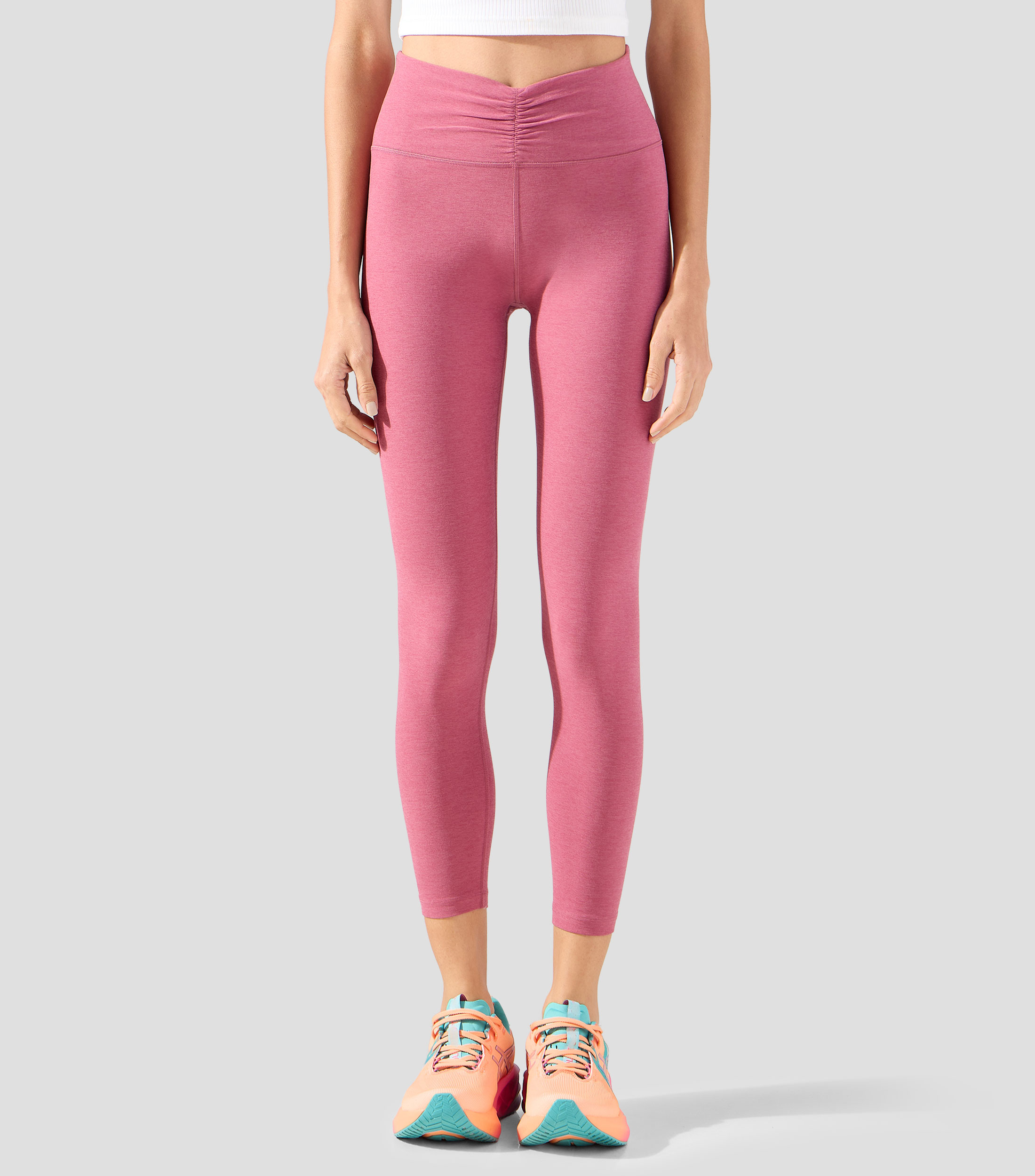 Leggings para entrenamiento jaspeado Mujer