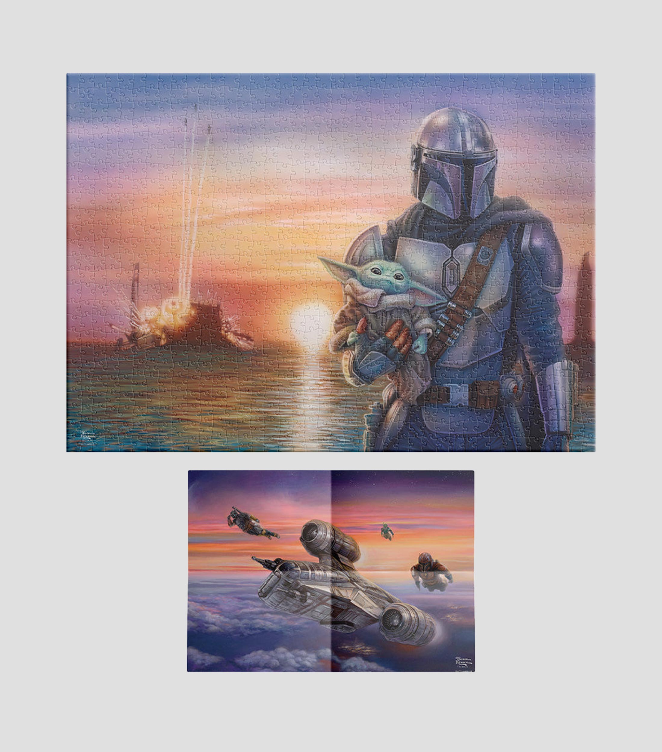 Rompecabezas Mandalorian Premium Thomas Kinkade 1000 Piezas