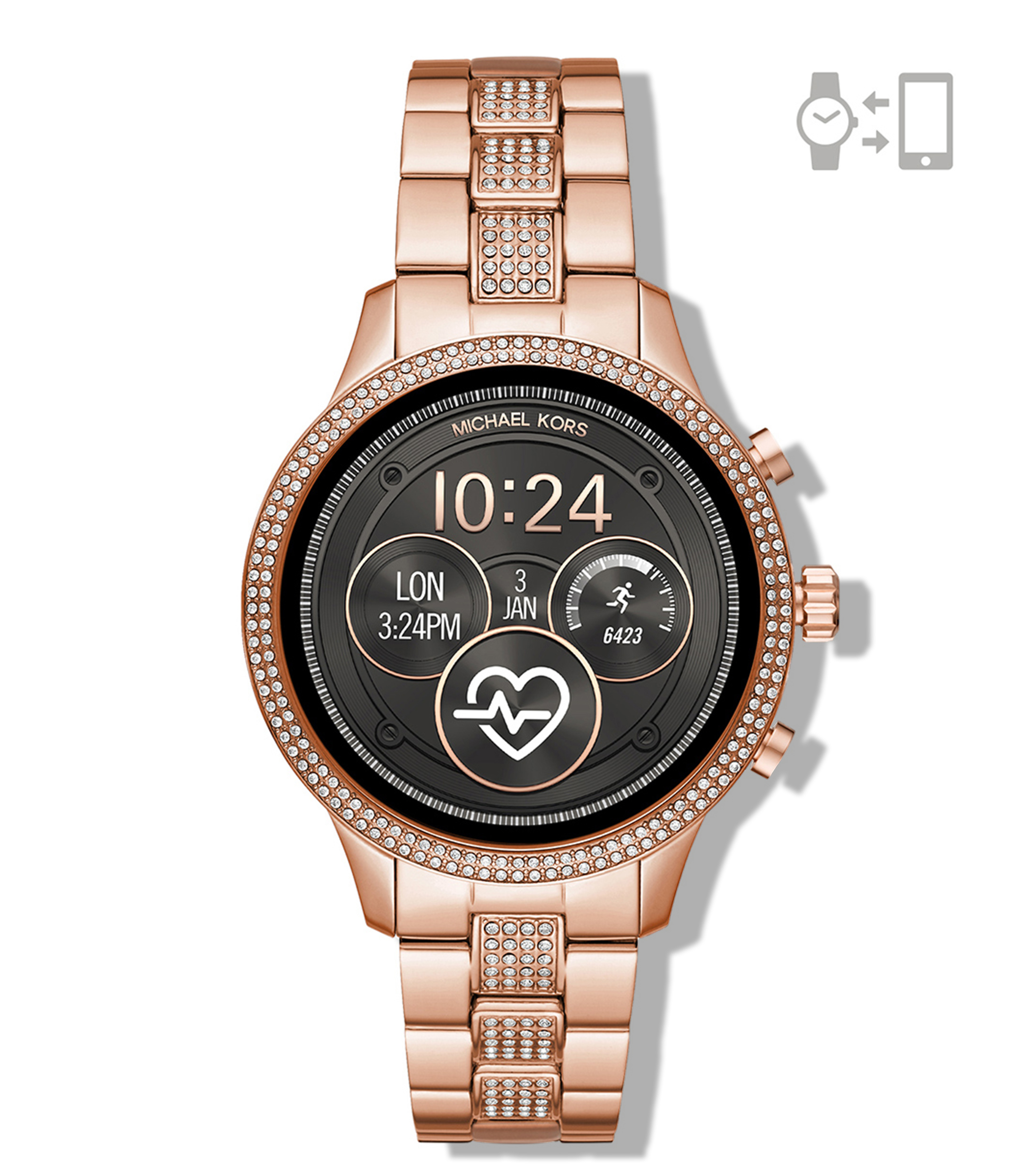 michael kors smartwatch runway jetset mujer