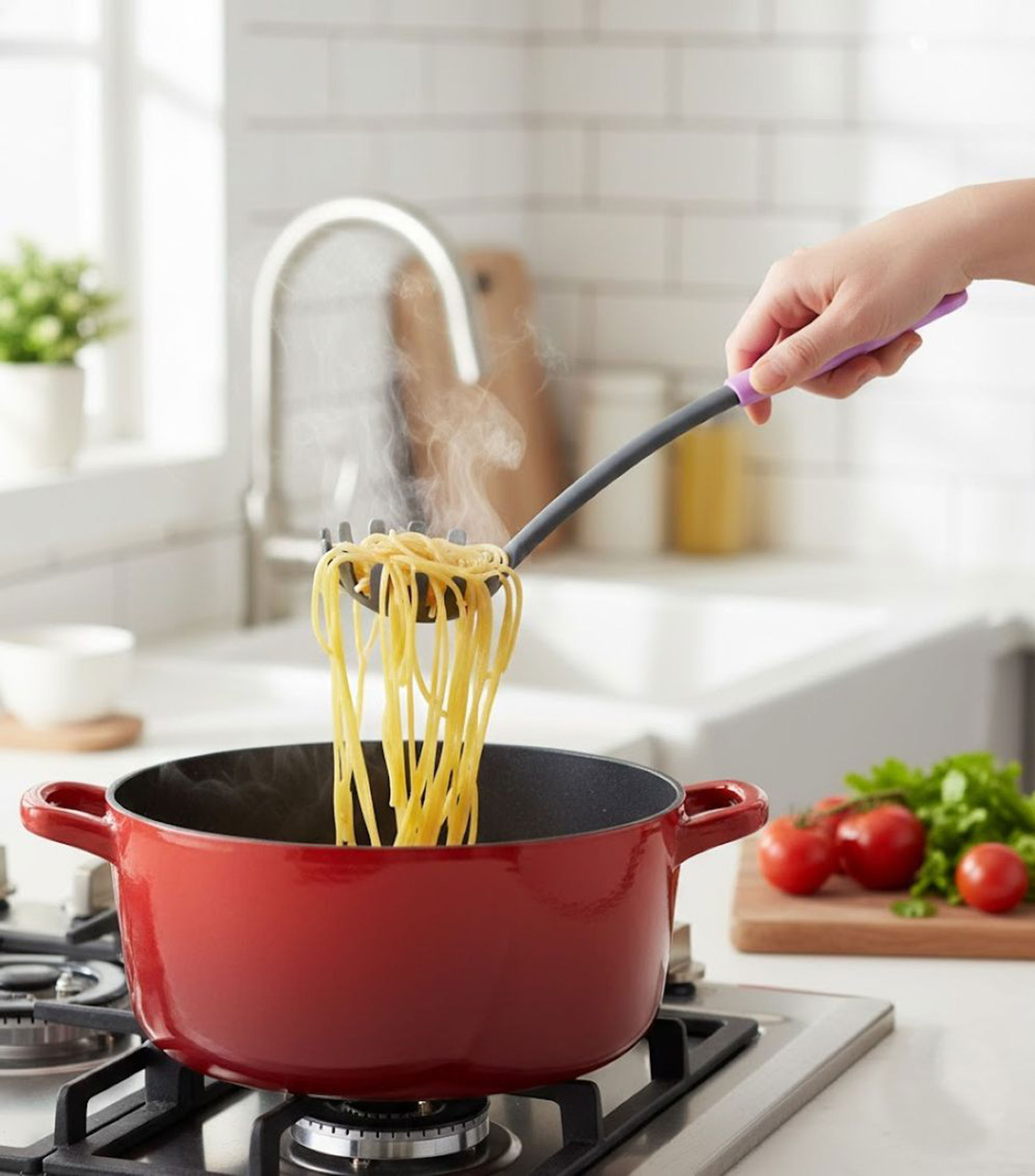 Cuchara para Espagueti de Plástico