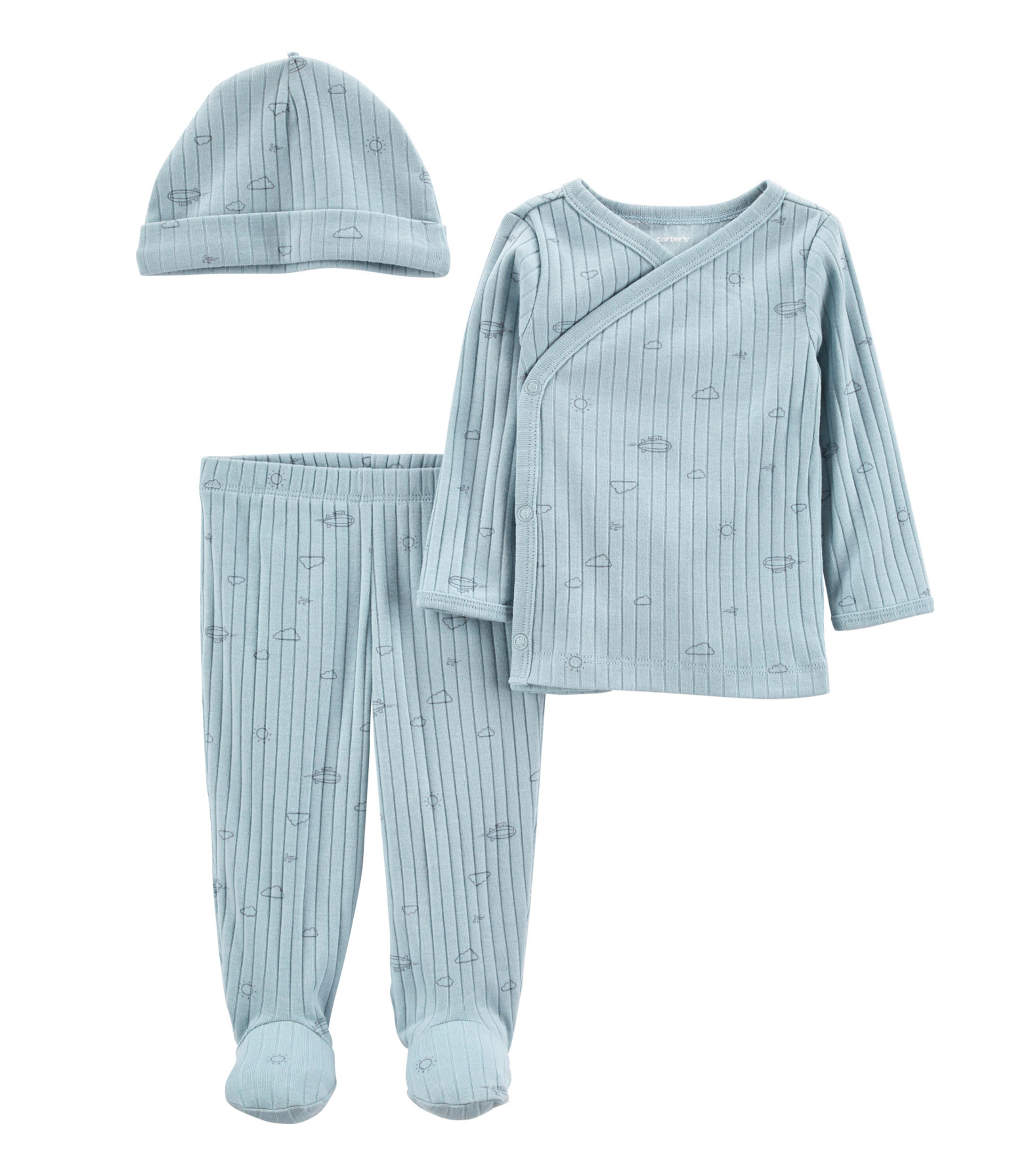 Lot Carter's 5 Tenues Bébé Garçon - 7 Pièces - Taille 3 Mois - Neuf Avec étiquettes