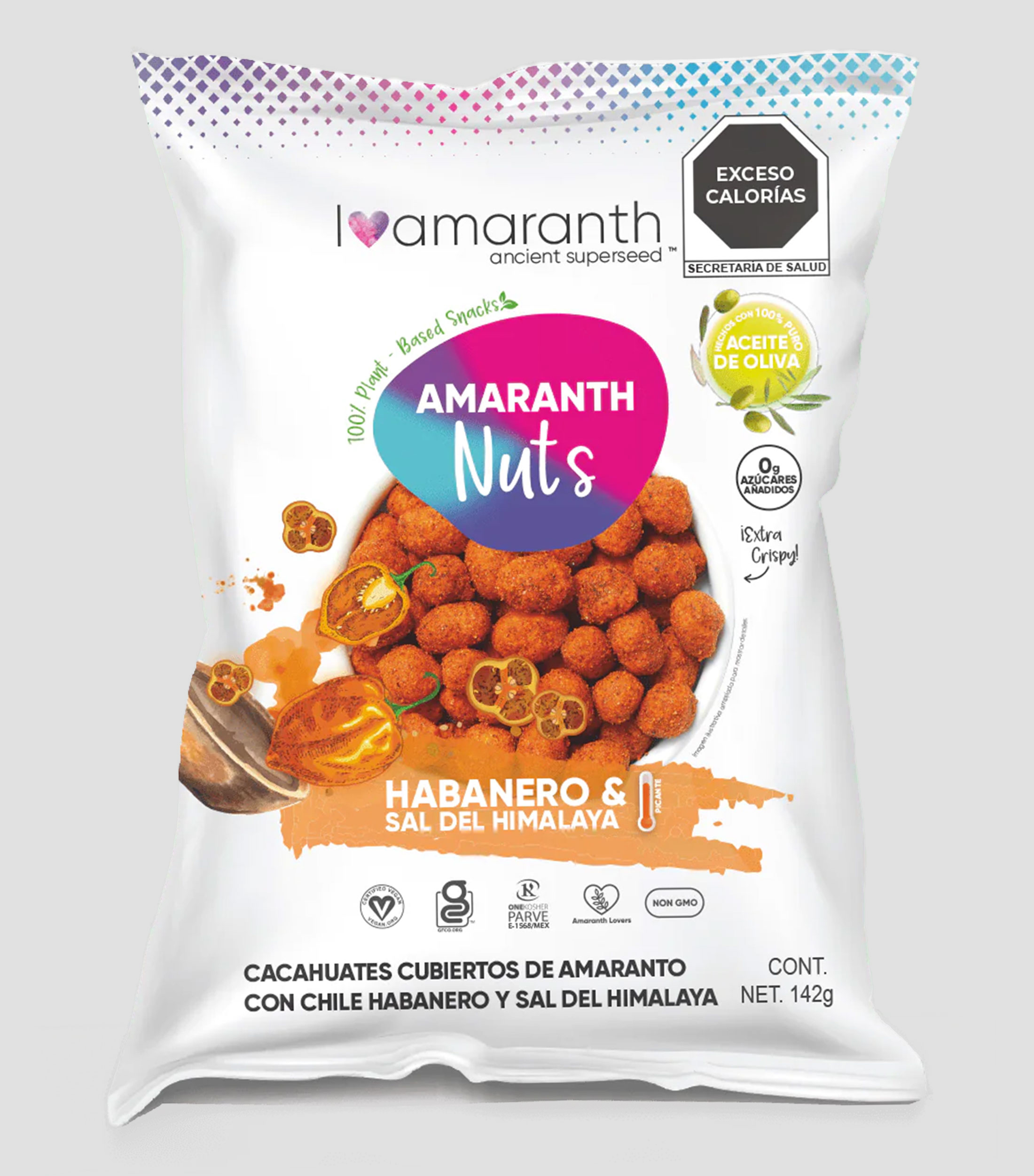 Nuts con Habanero y Sal del Himalaya 142 g