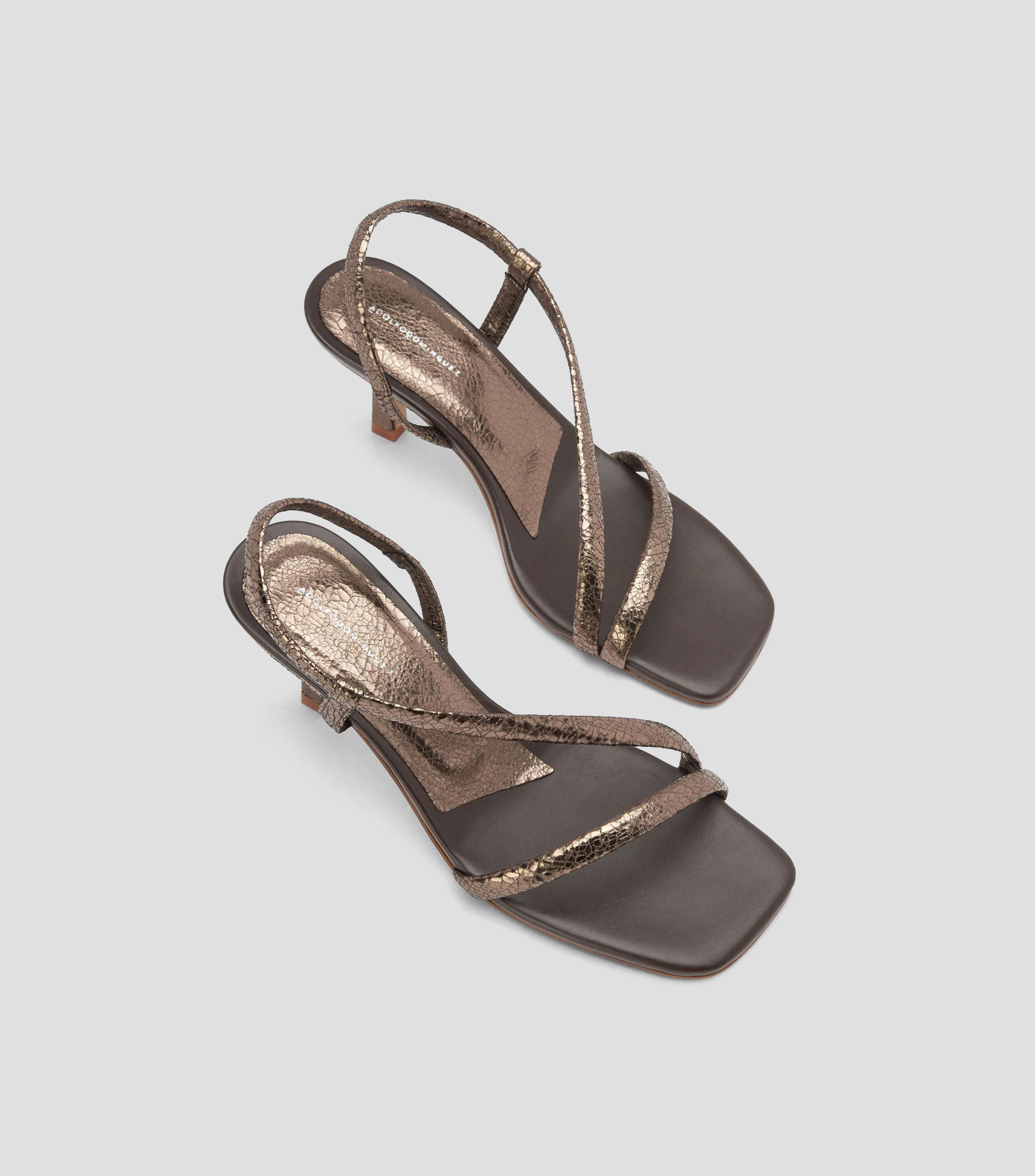 Sandalias con tacón alto delgado Mujer