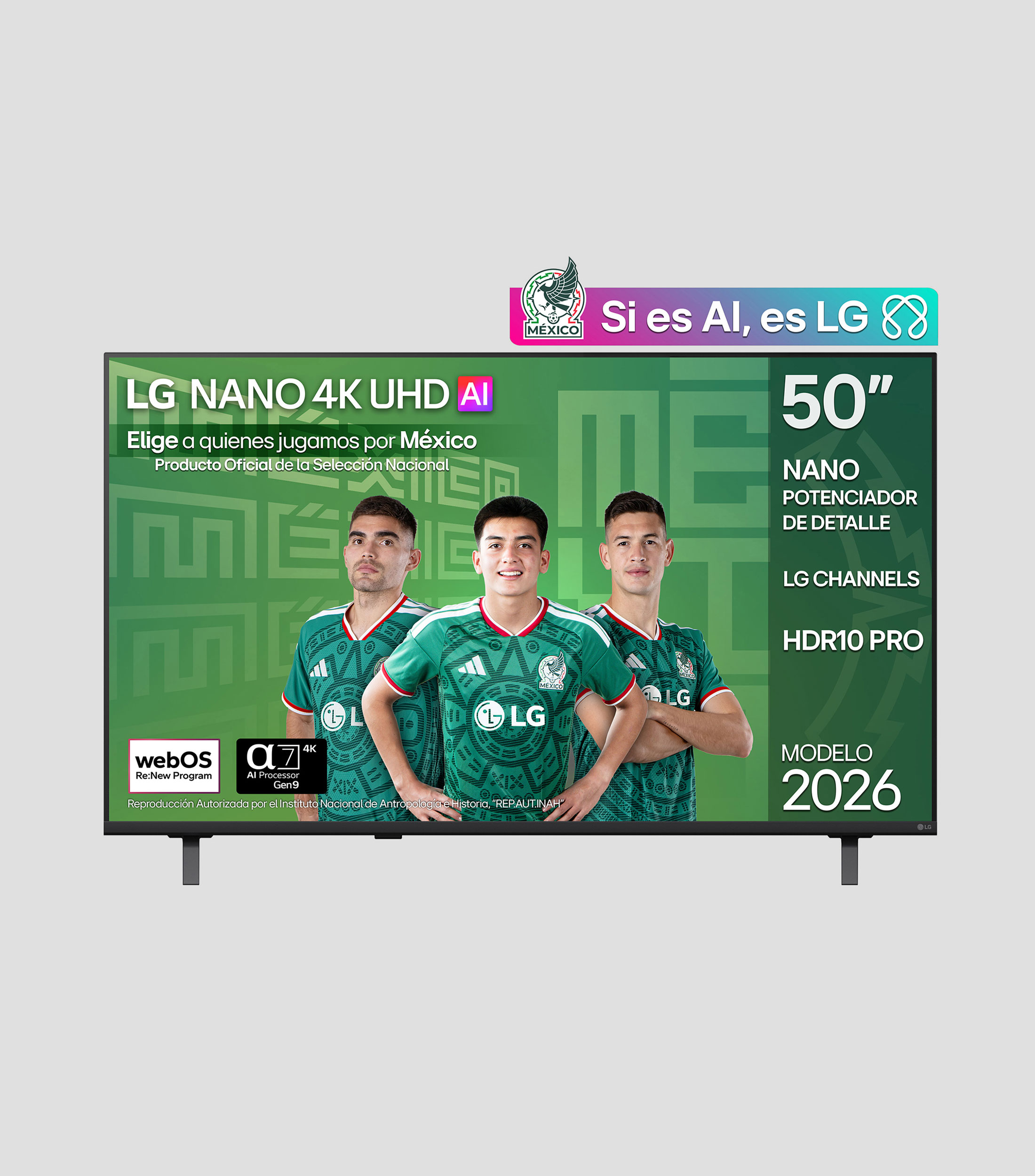 Pantalla 50 pulgadas plana UHD 4K NU850 50NU850BPSA
