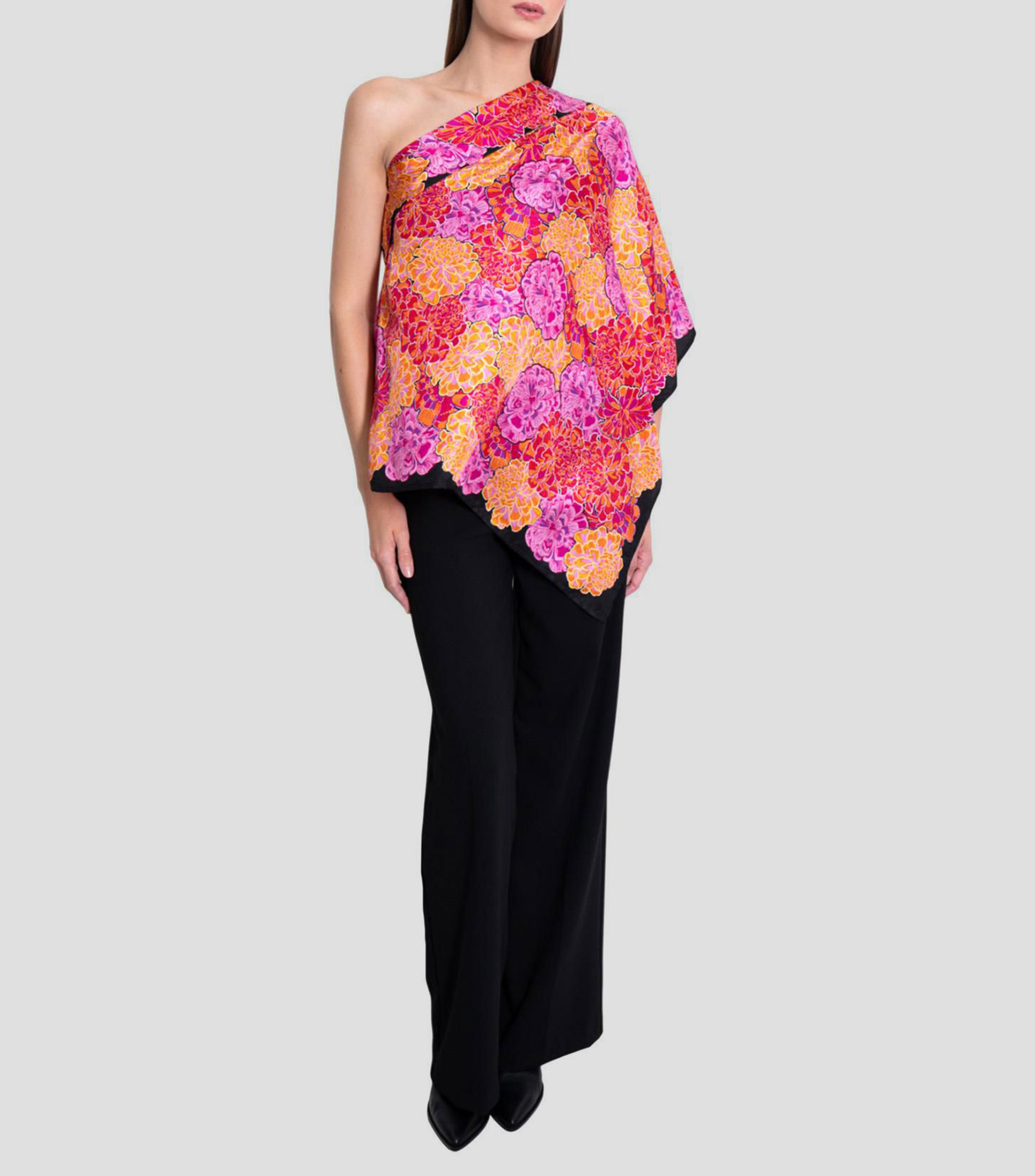 Poncho estampado Mujer