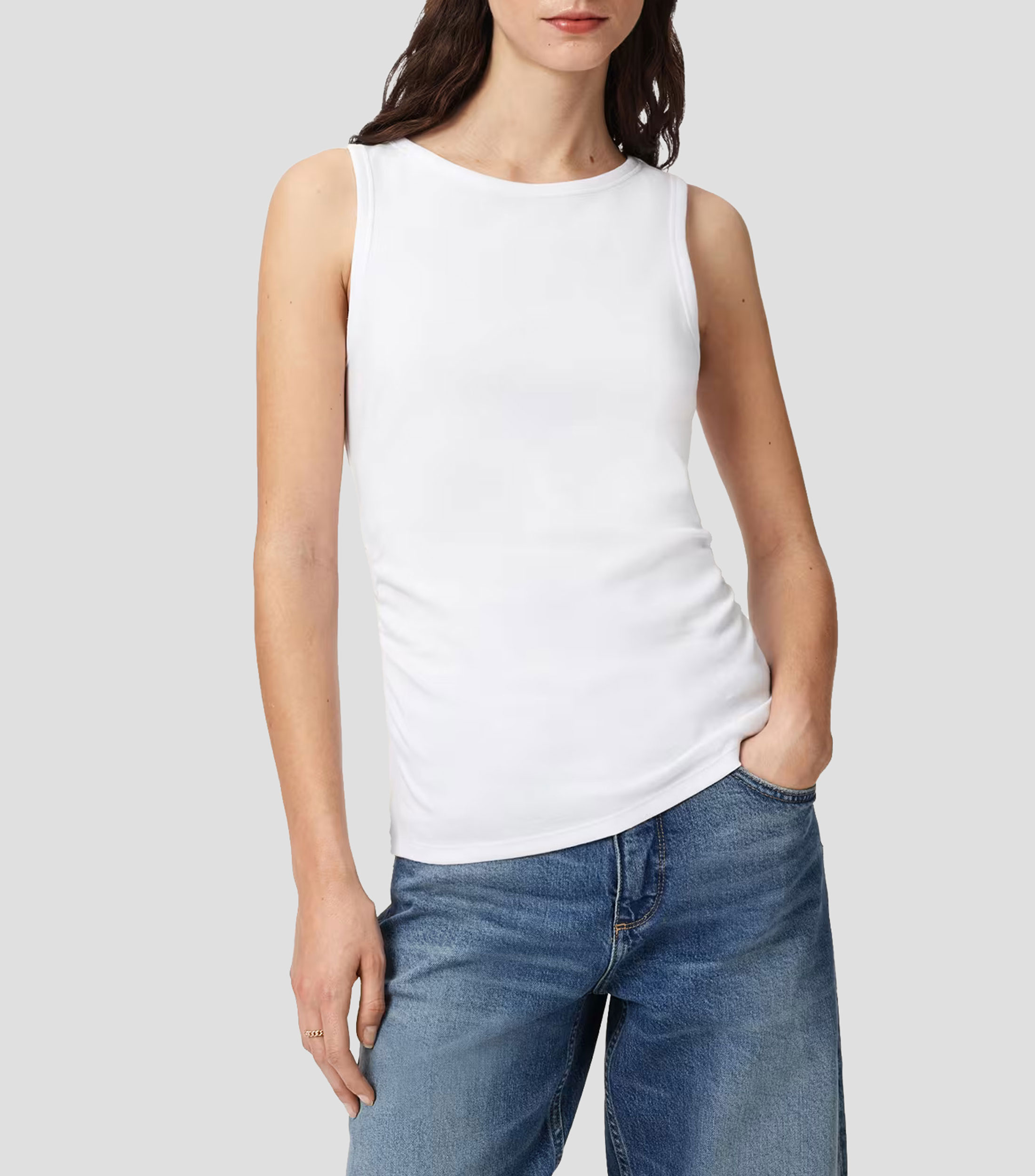 Top negro liso Mujer