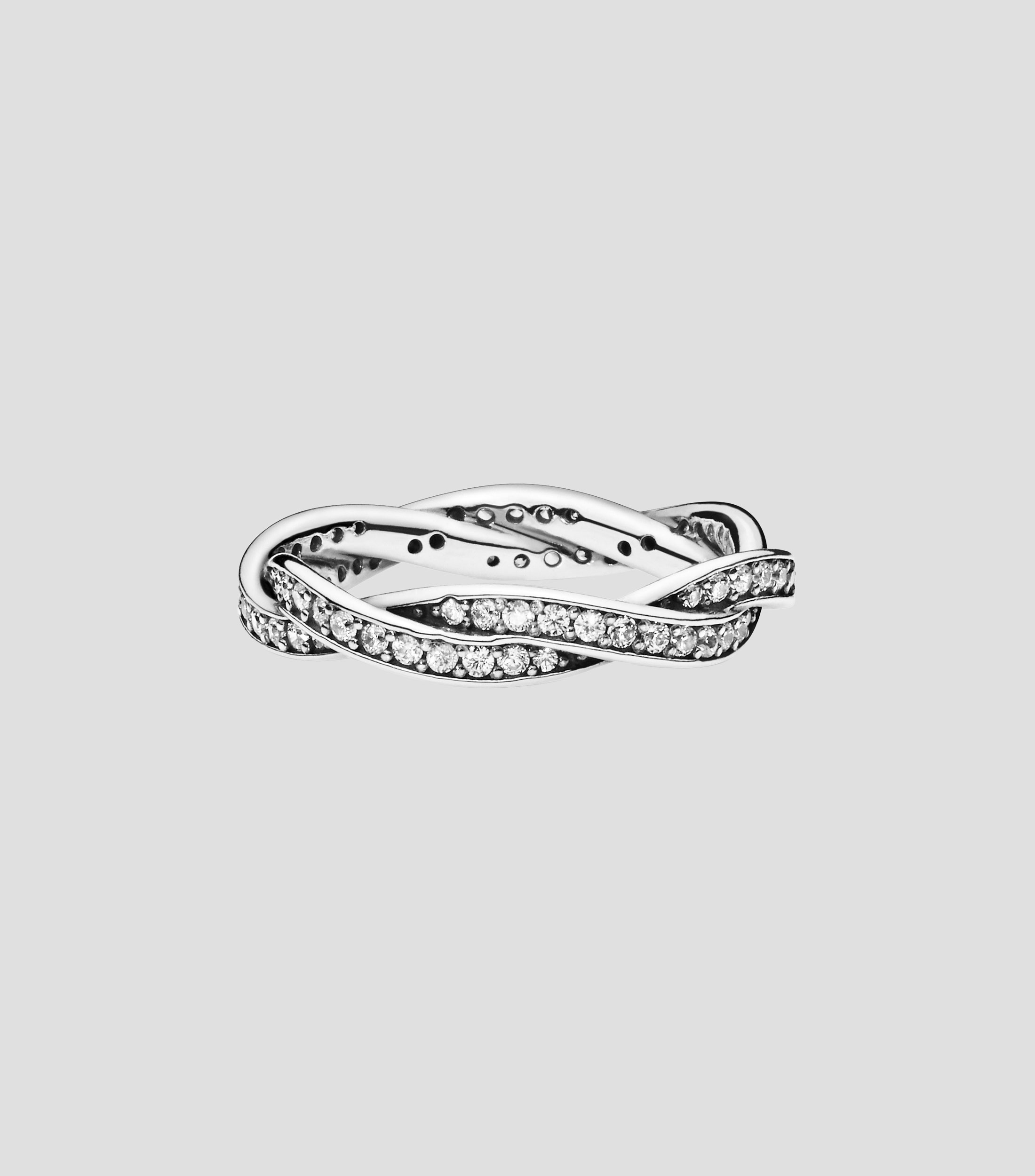Anillo en plata Trenzado Reluciente Mujer Talla: 54