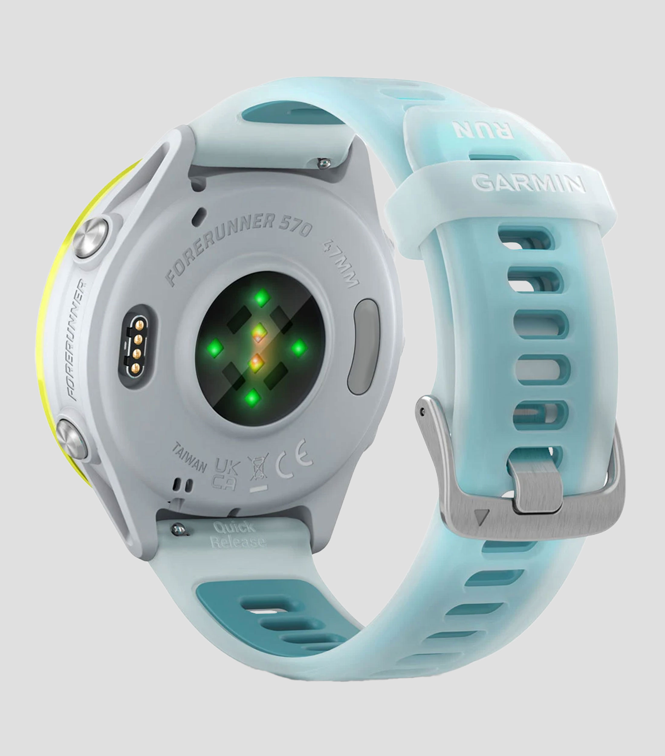 Monitor Deportivo Forerunner 570 Blanco/Amarillo/Turquesa Unisex