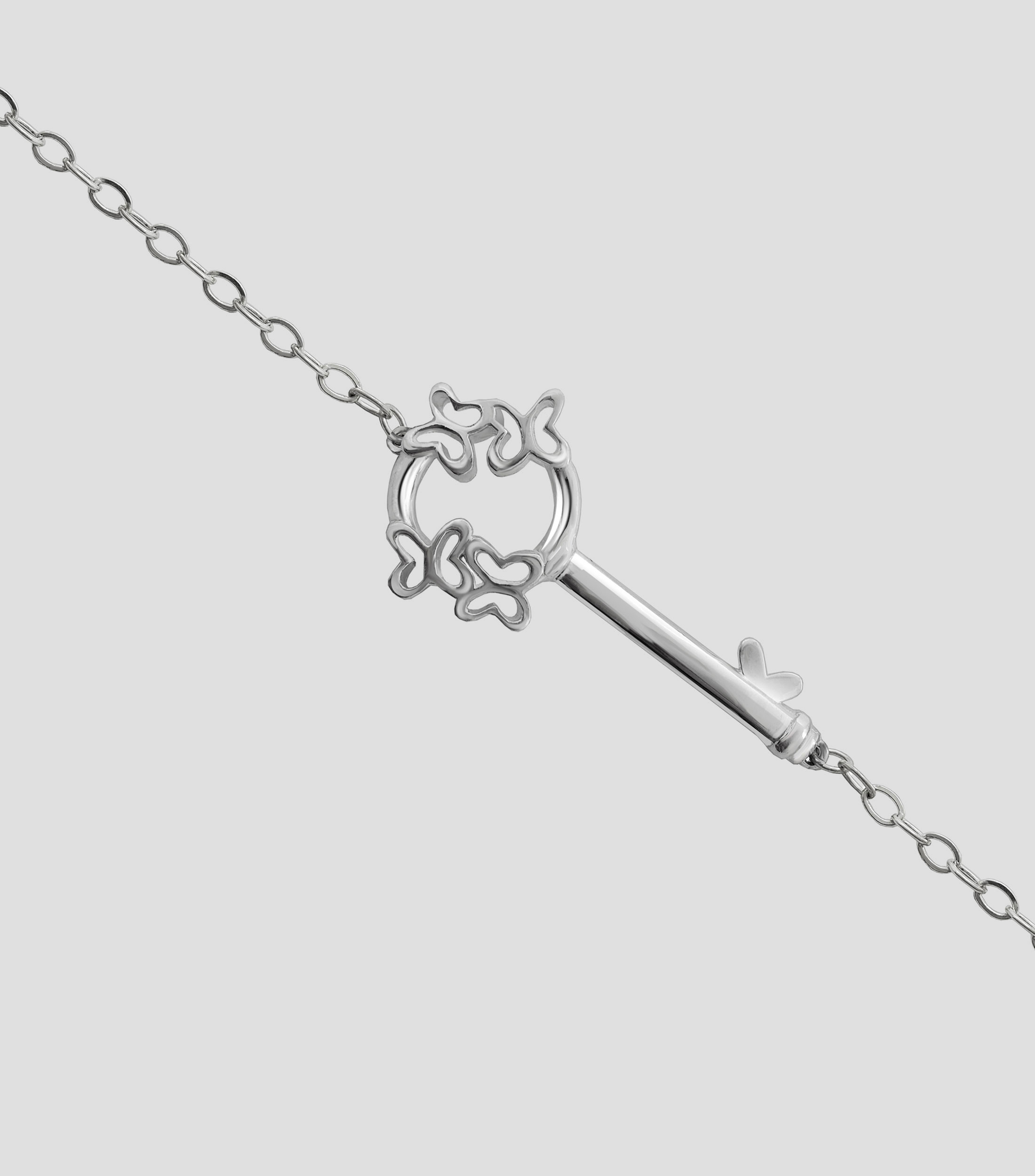 Pulsera en plata .925 Llave de la libertad Única Mujer