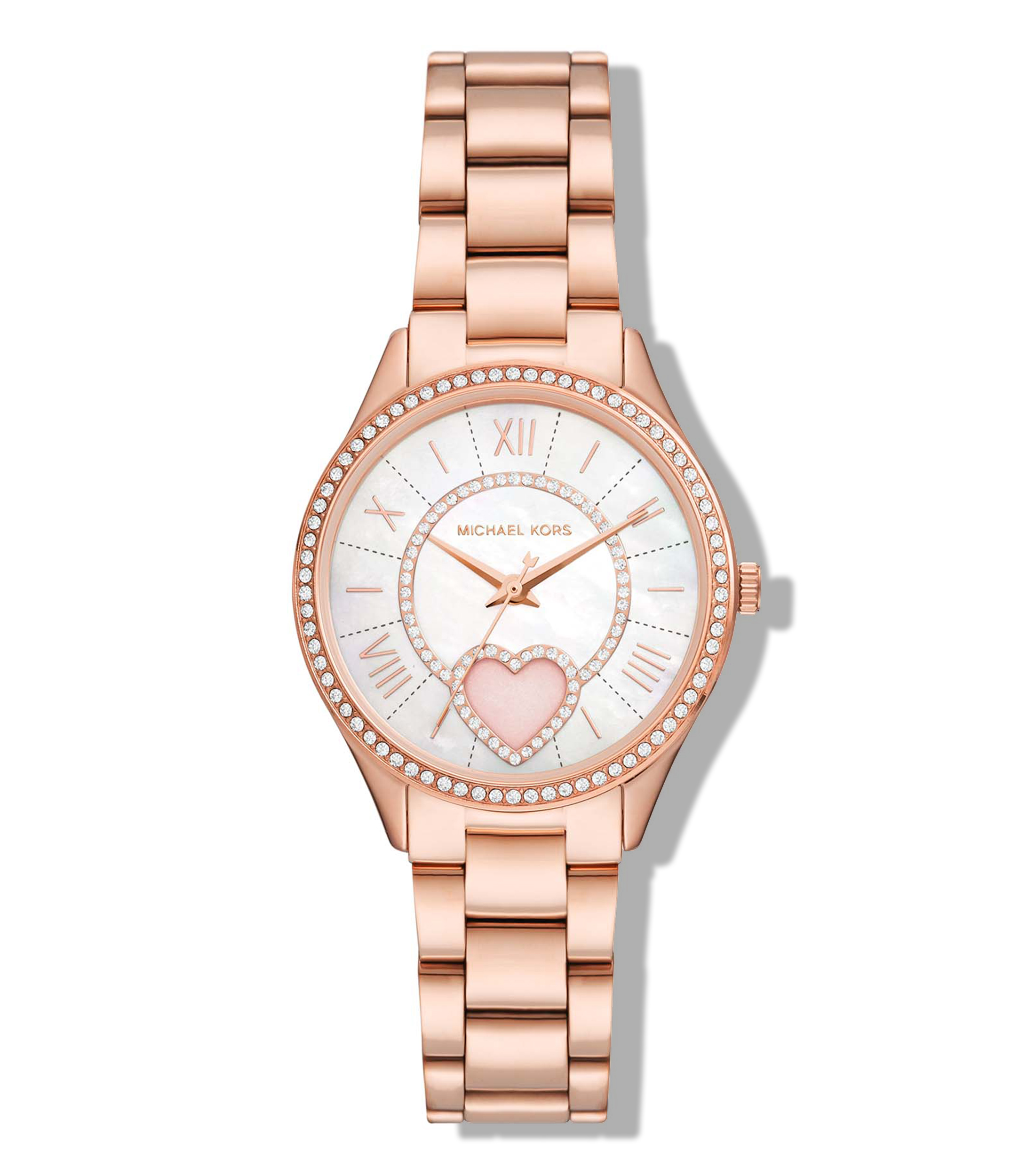Michael Kors Reloj para mujer Lauryn Casual Blanco con corazon El Palacio de Hierro