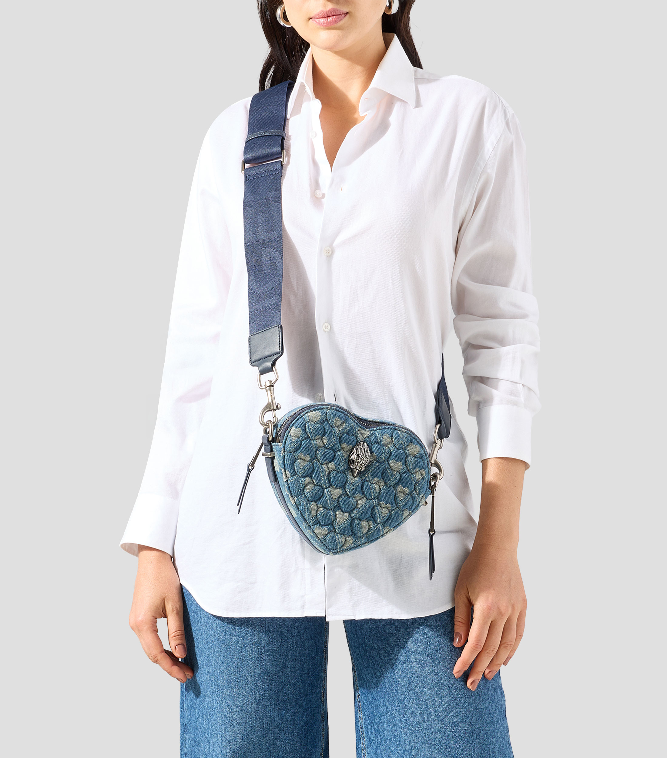 Bolsa crossbody Kensington Heart estampada Mujer