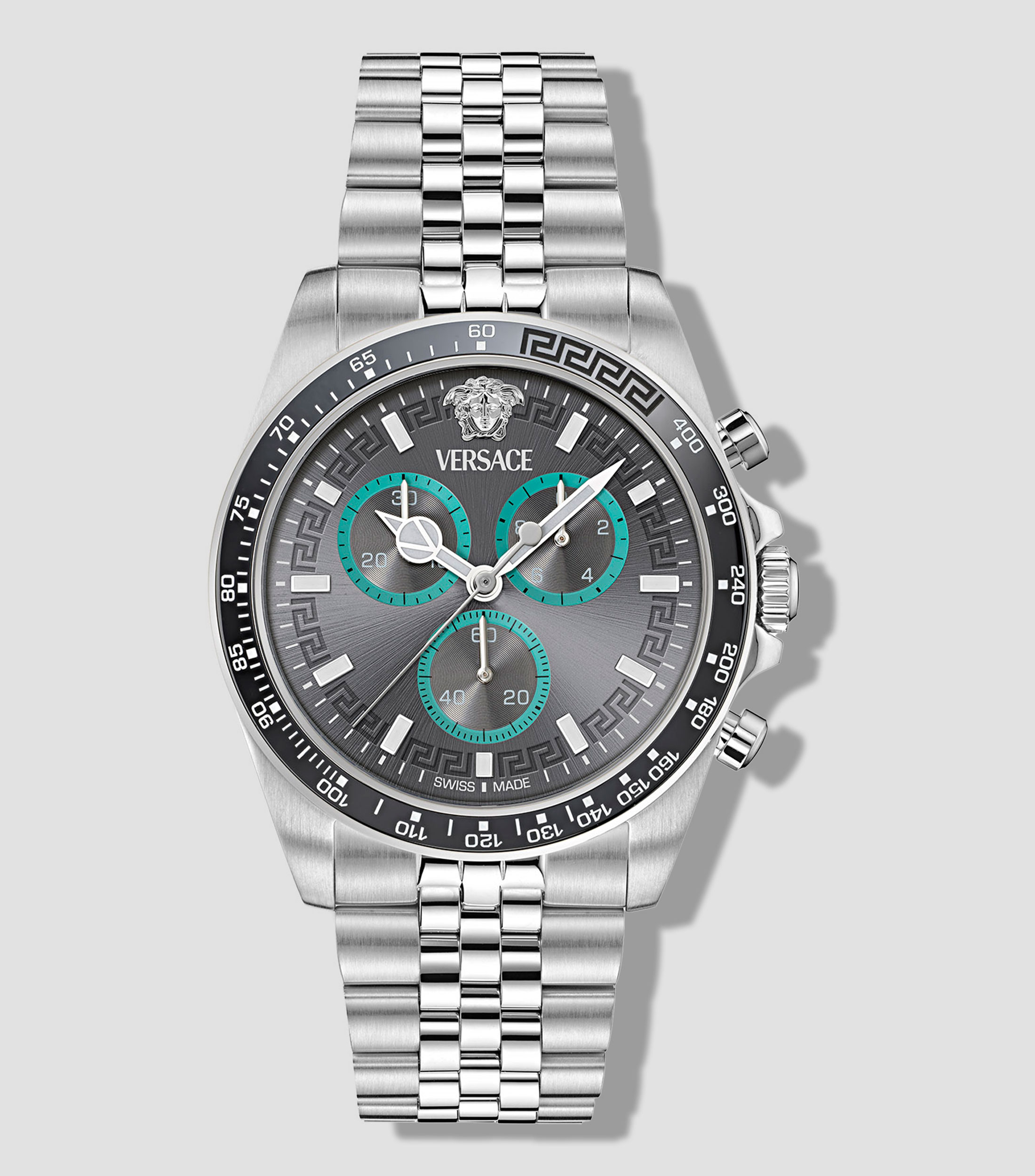 Reloj para Hombre Greca Chrono Casual, Plateado