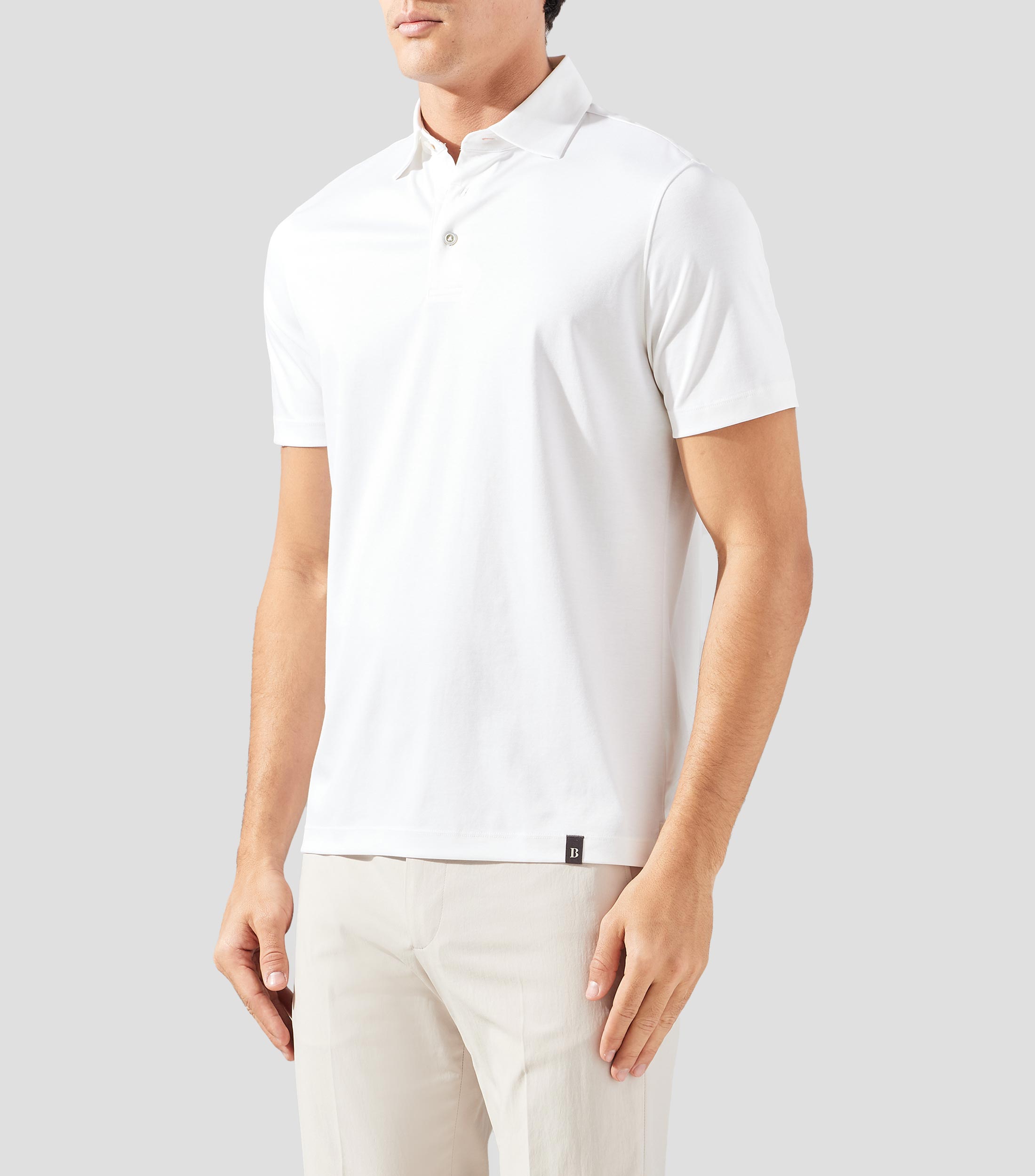 Playera polo manga corta lisa Hombre