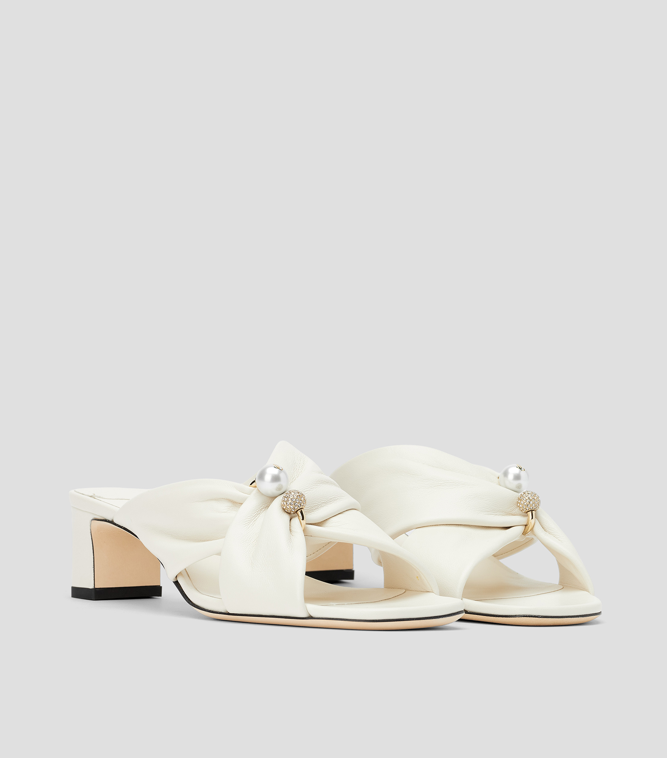 Sandalias con tacón bajo cuadrado Mujer