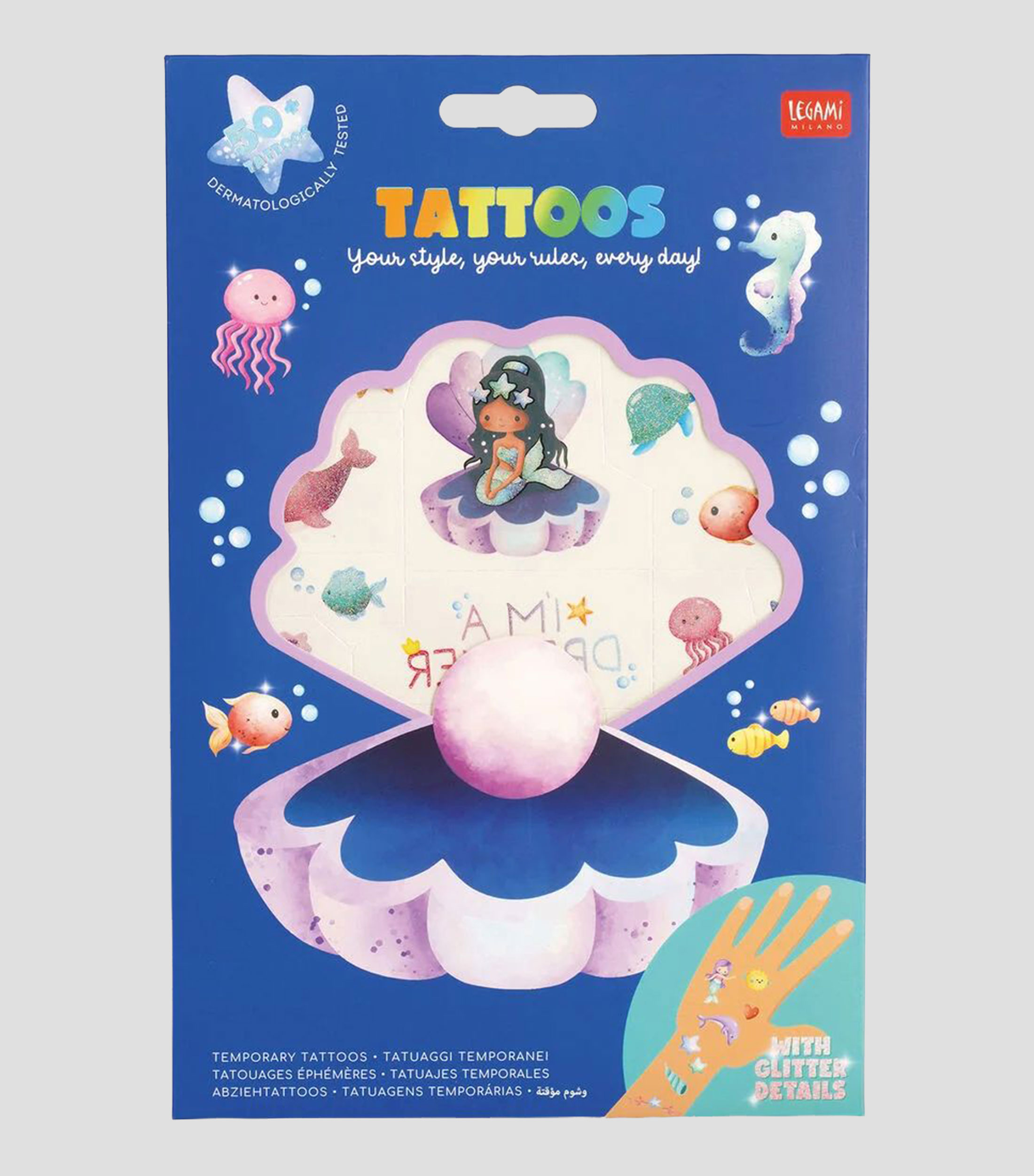 Tatuaje Temporal Mermaid