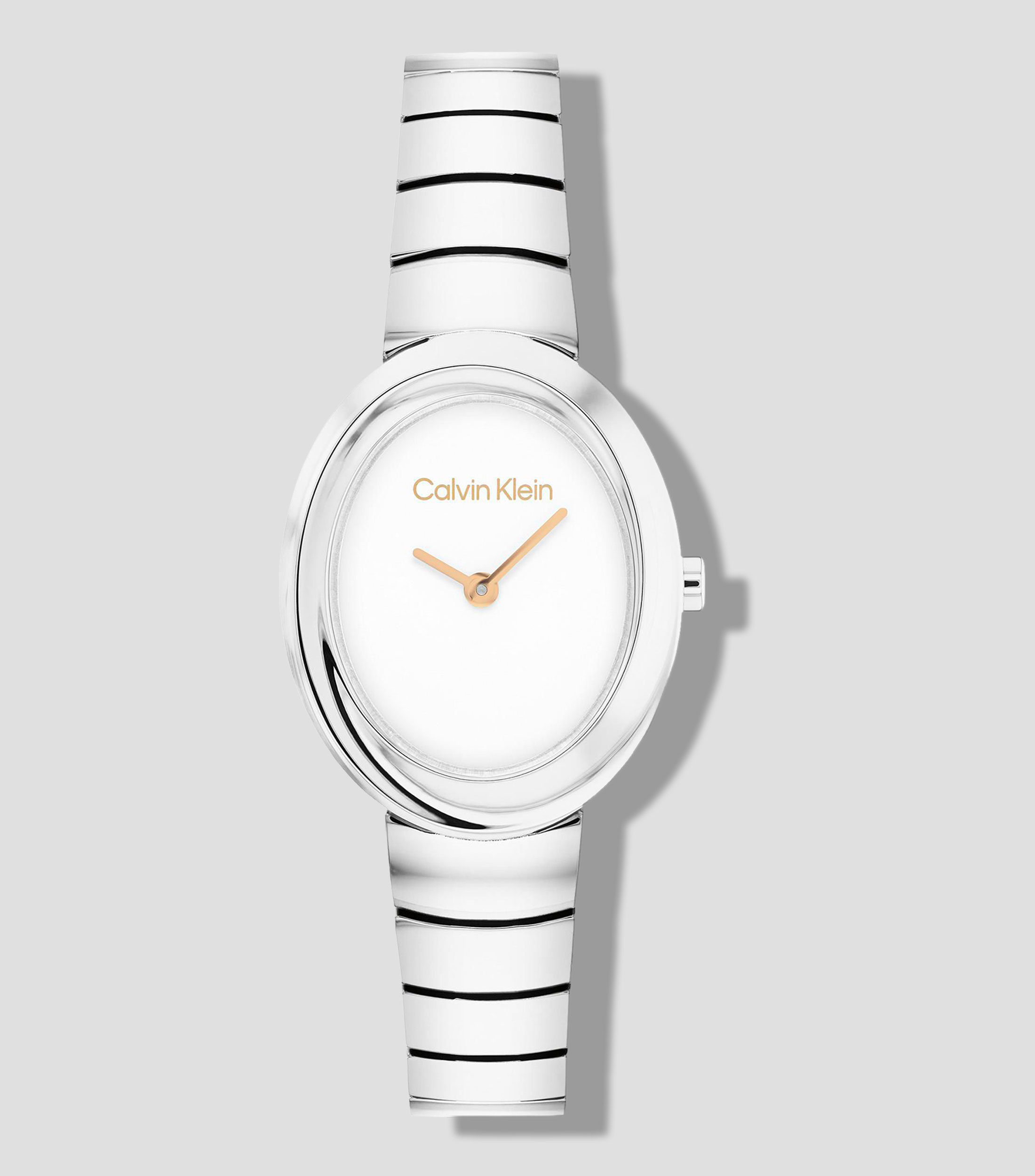 Reloj para Mujer Twisted Bezel Casual Blanco, Plateado