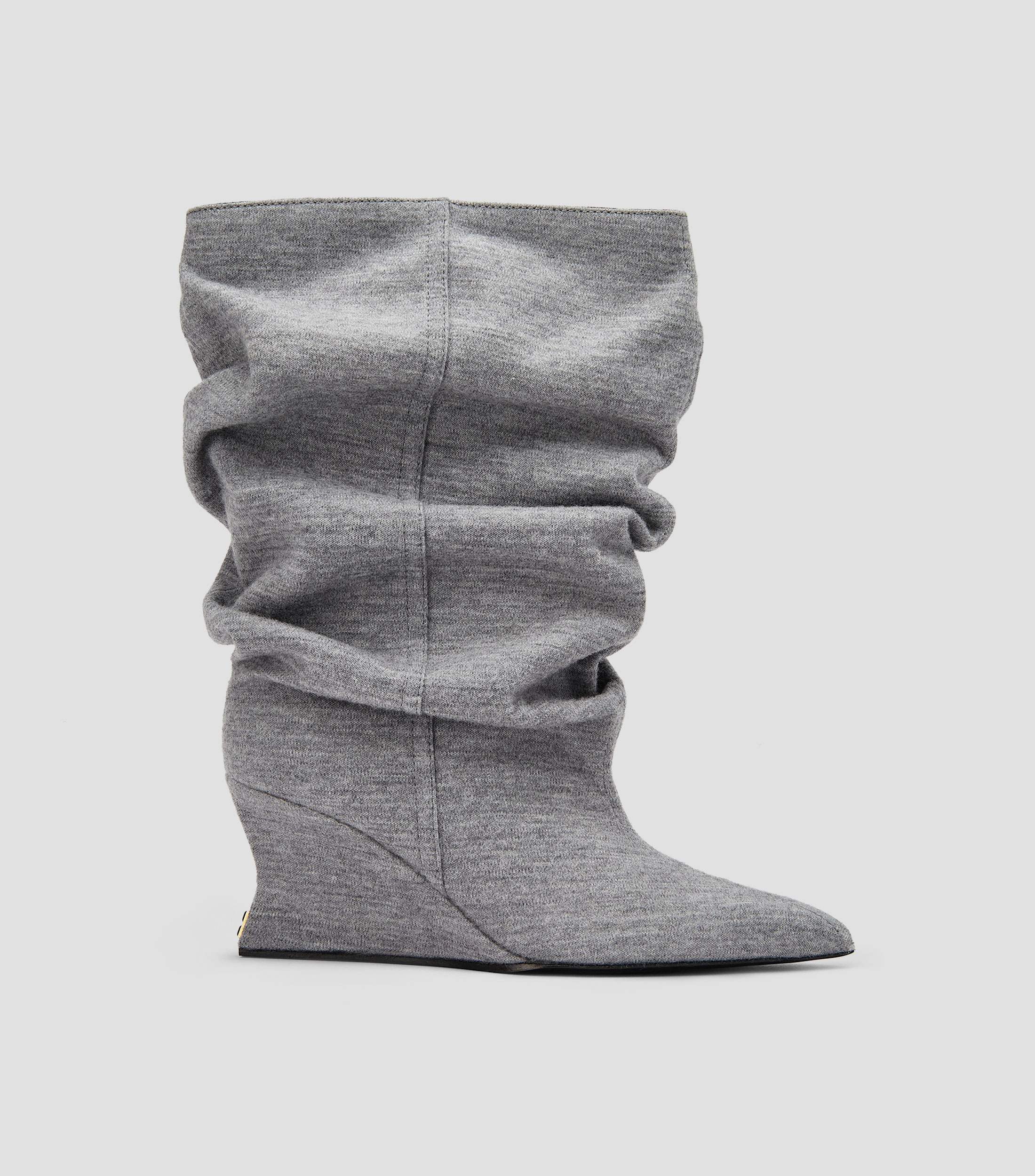 Botas medias con tacón medio de cuña Mujer