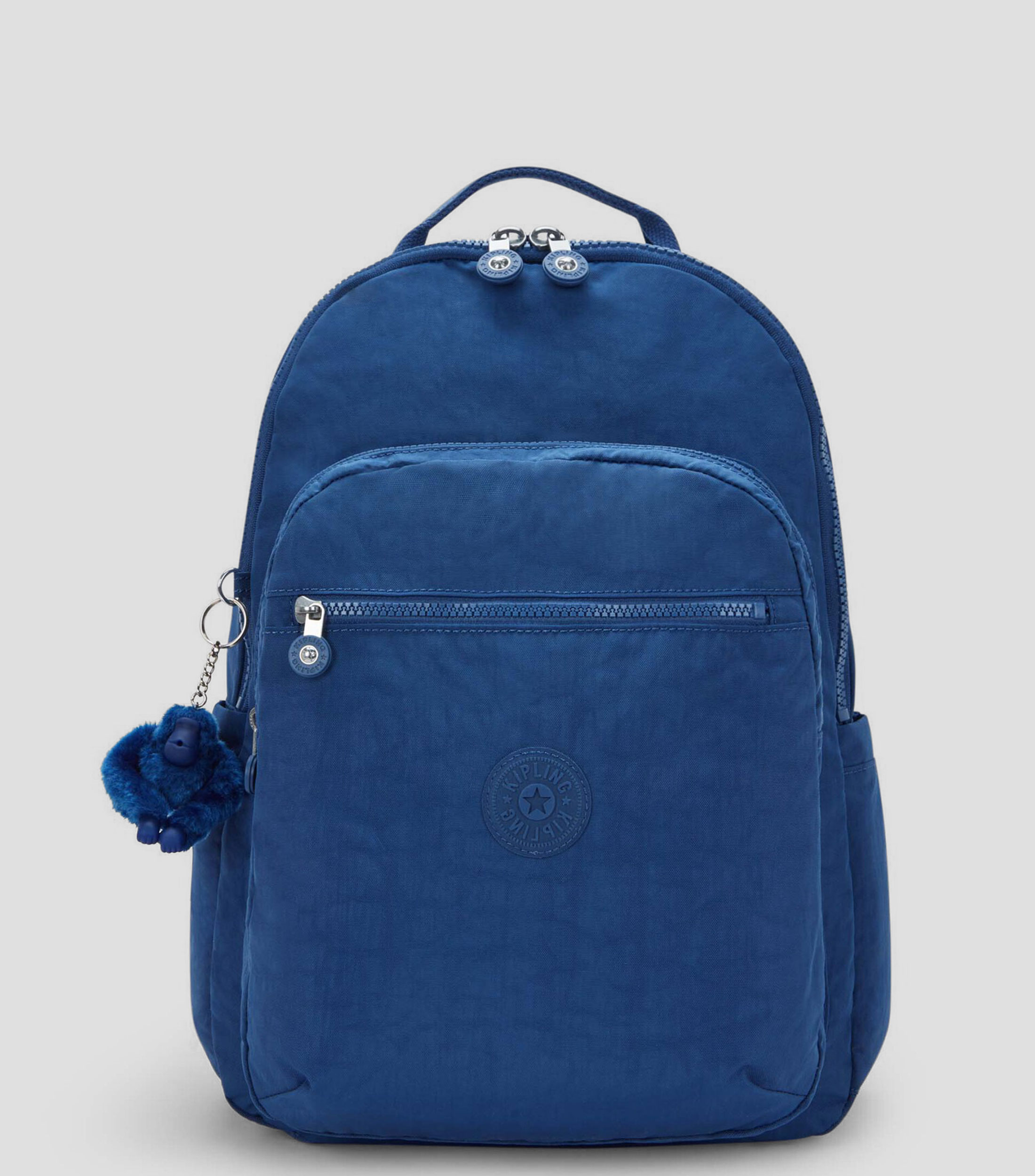Mochila escolar lisa con logotipo Unisex