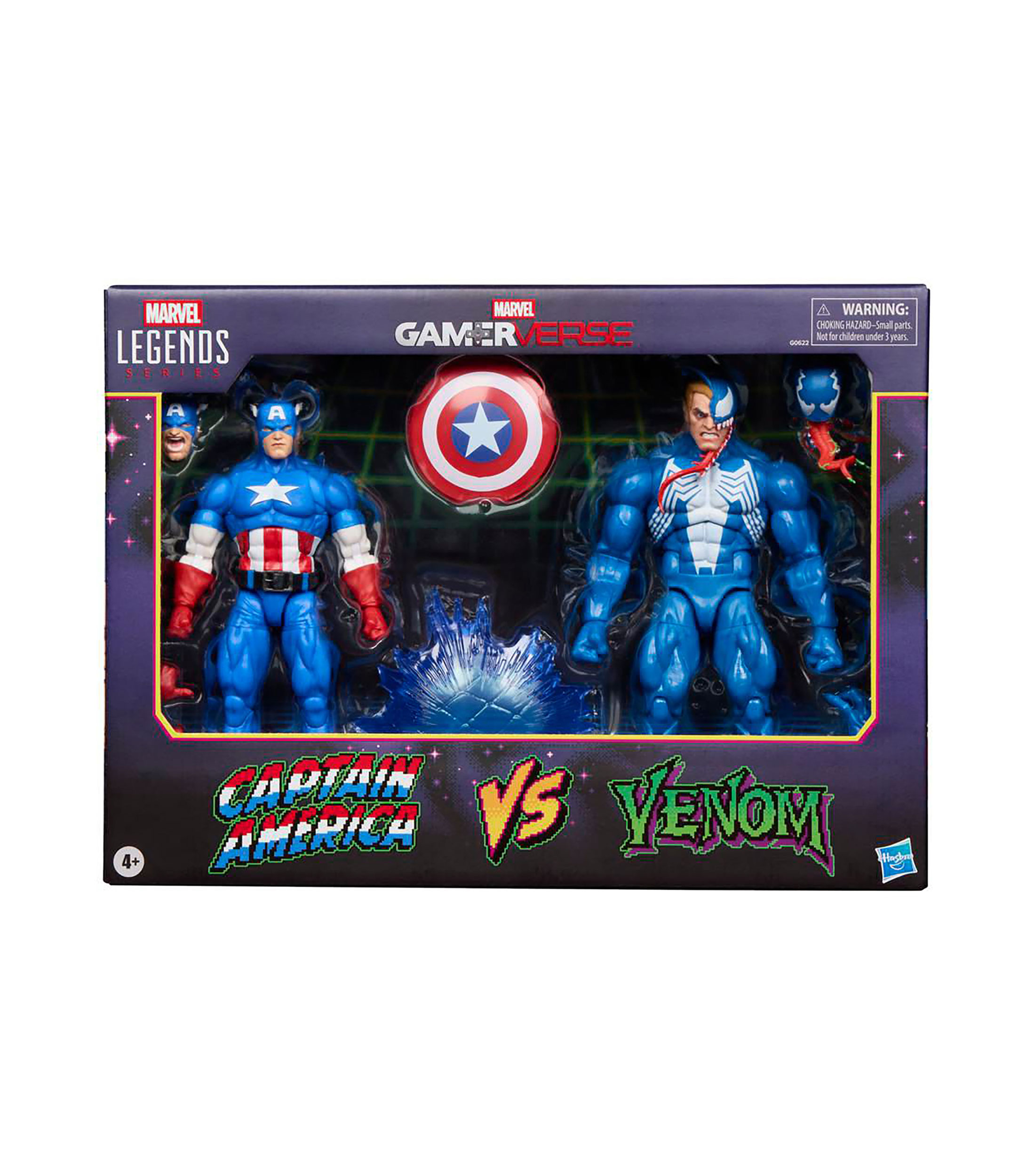 Figuras de Acción Capitán América vs. Venom Legends Series Gamerverse