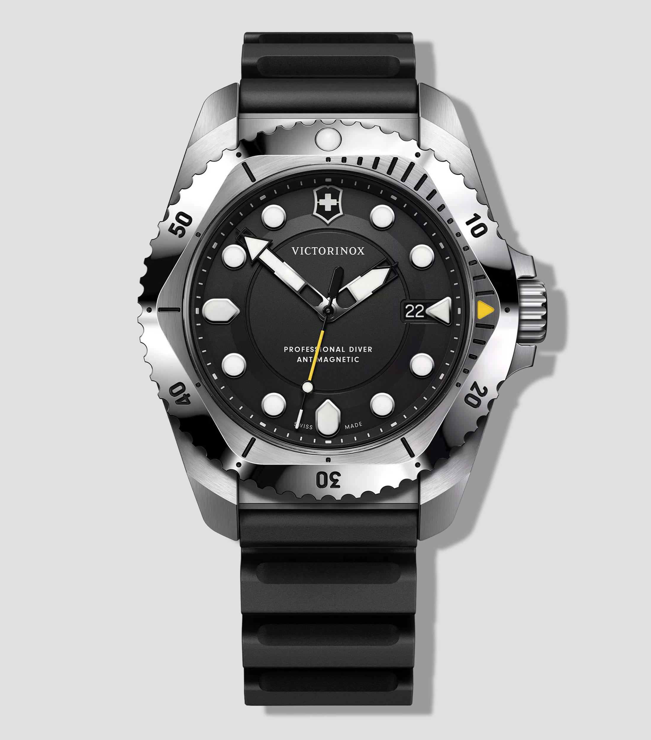 Reloj para Hombre Dive Pro Casual, Plateado, Negro
